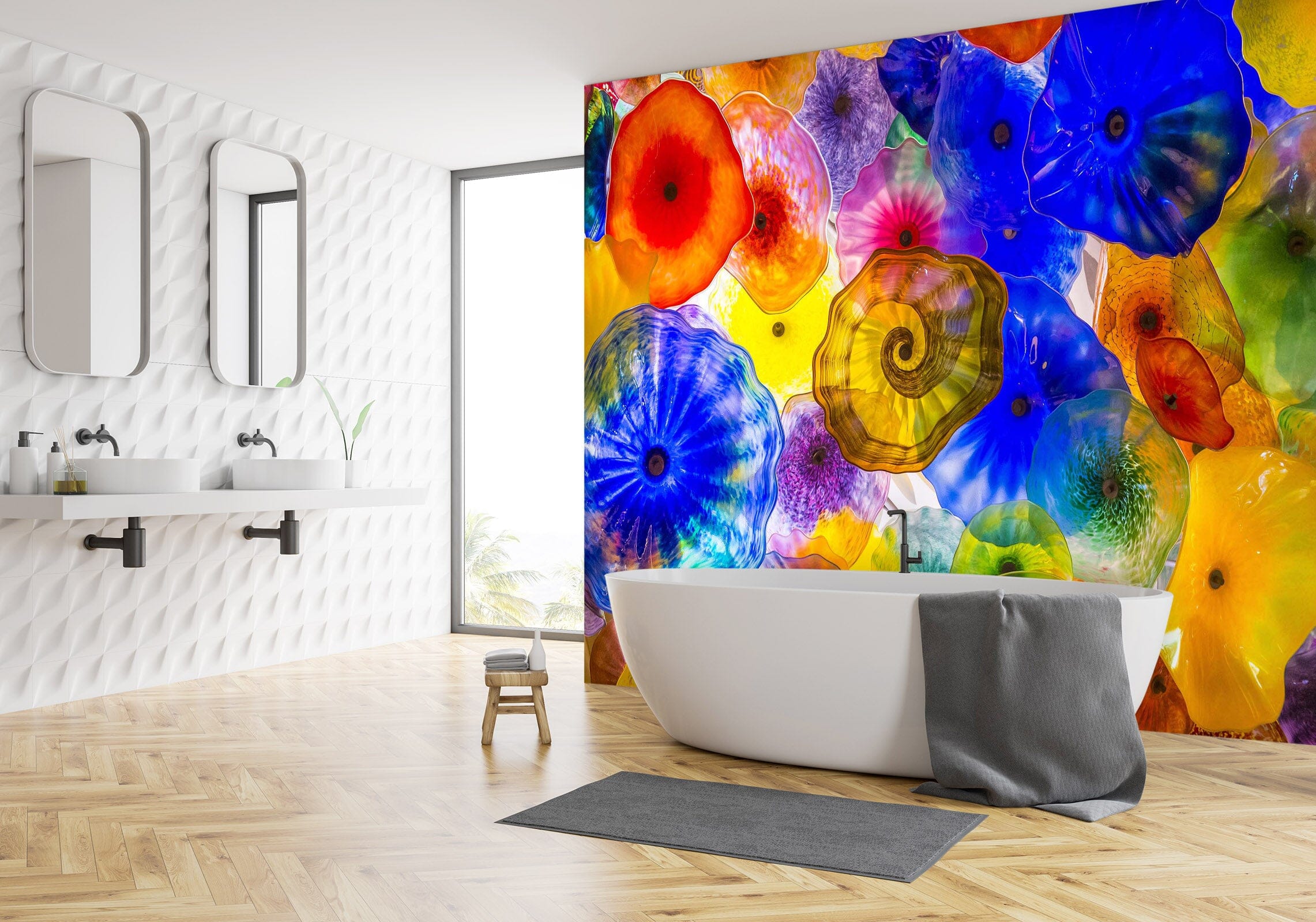 3D Color Jellyfish 1633 Wall Murals Wallpaper AJ Wallpaper 2 