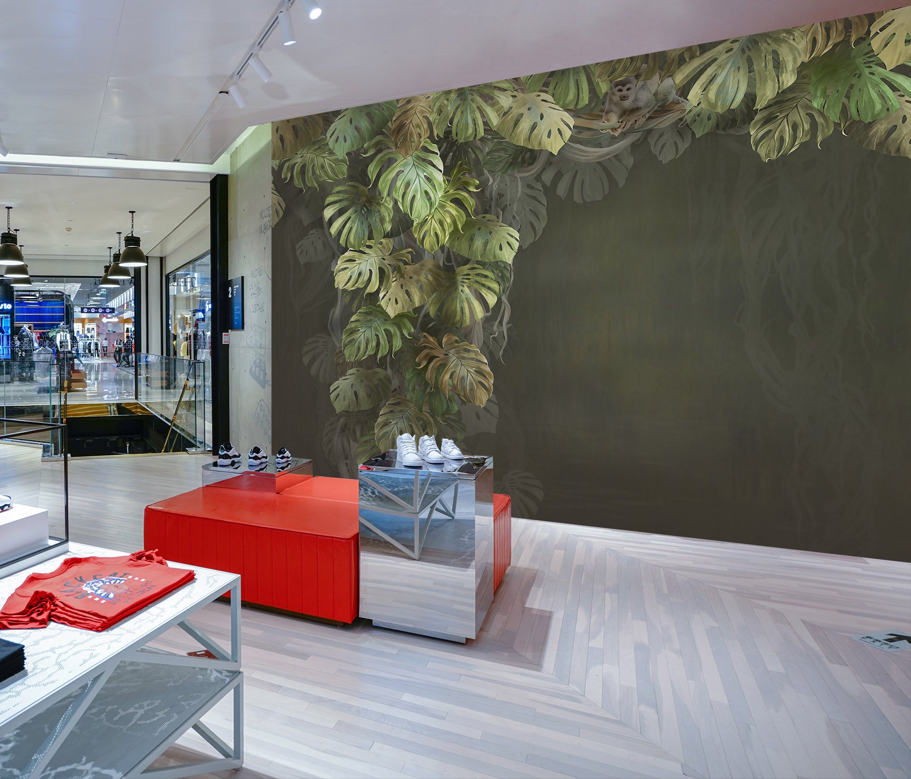 3D Banana Leaf 121 Wall Murals