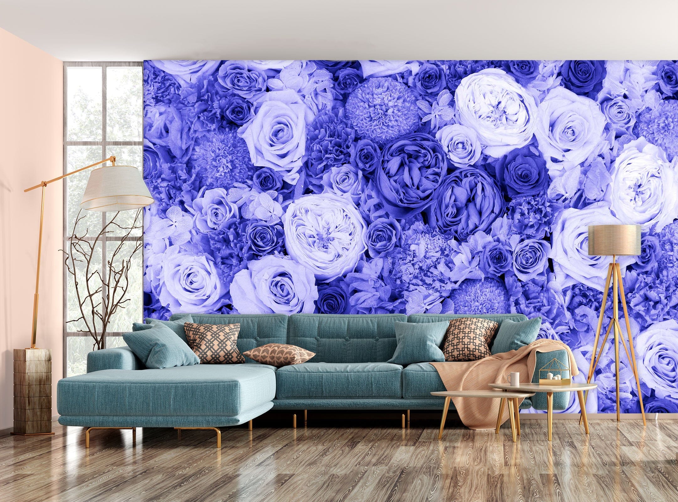 3D Purple Rose 103 Noirblanc777 Wall Mural Wall Murals Wallpaper AJ Wallpaper 2 