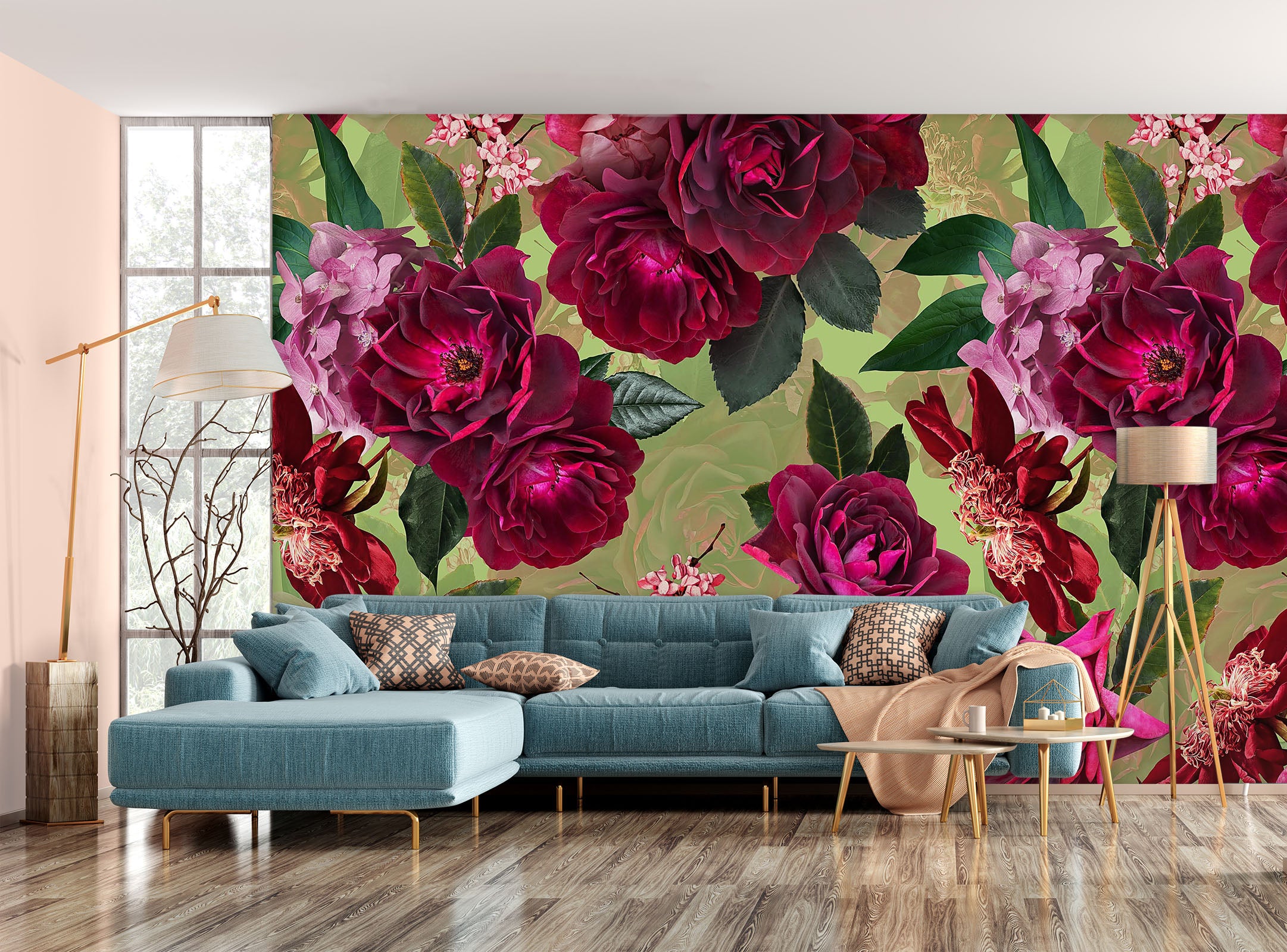 3D Branch Flower 155 Uta Naumann Wall Mural Wall Murals