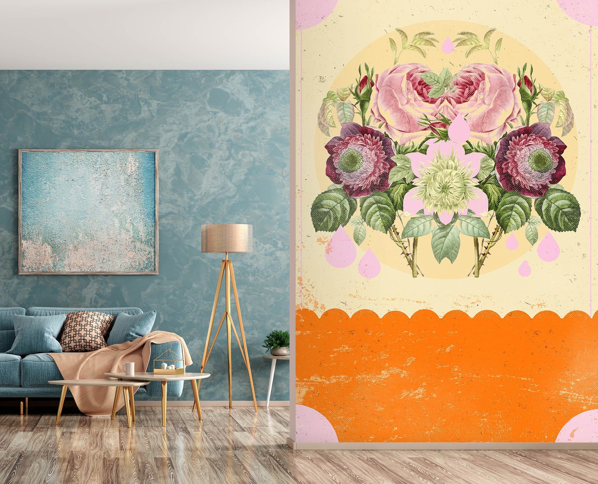 3D Psychedelic Flower 1411 Showdeer Wall Mural Wall Murals Wallpaper AJ Wallpaper 2 