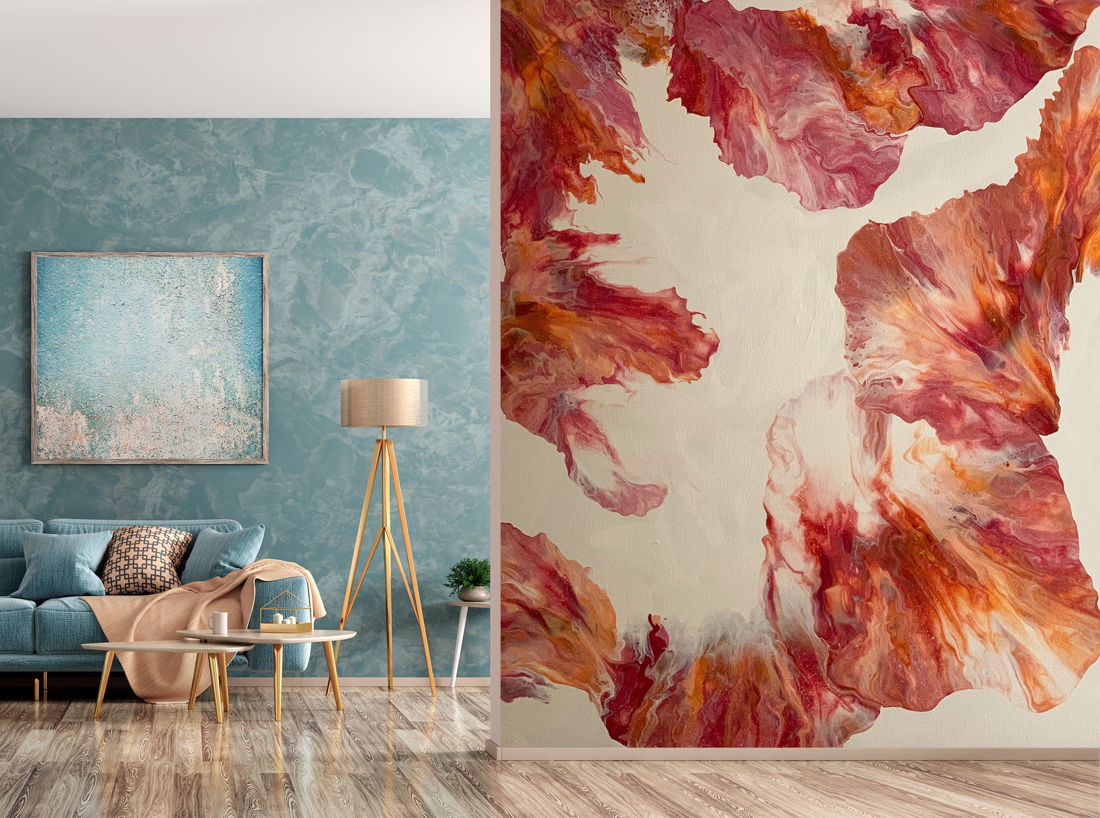 3D Red Light Brown 40036 Valerie Latrice Wall Mural Wall Murals