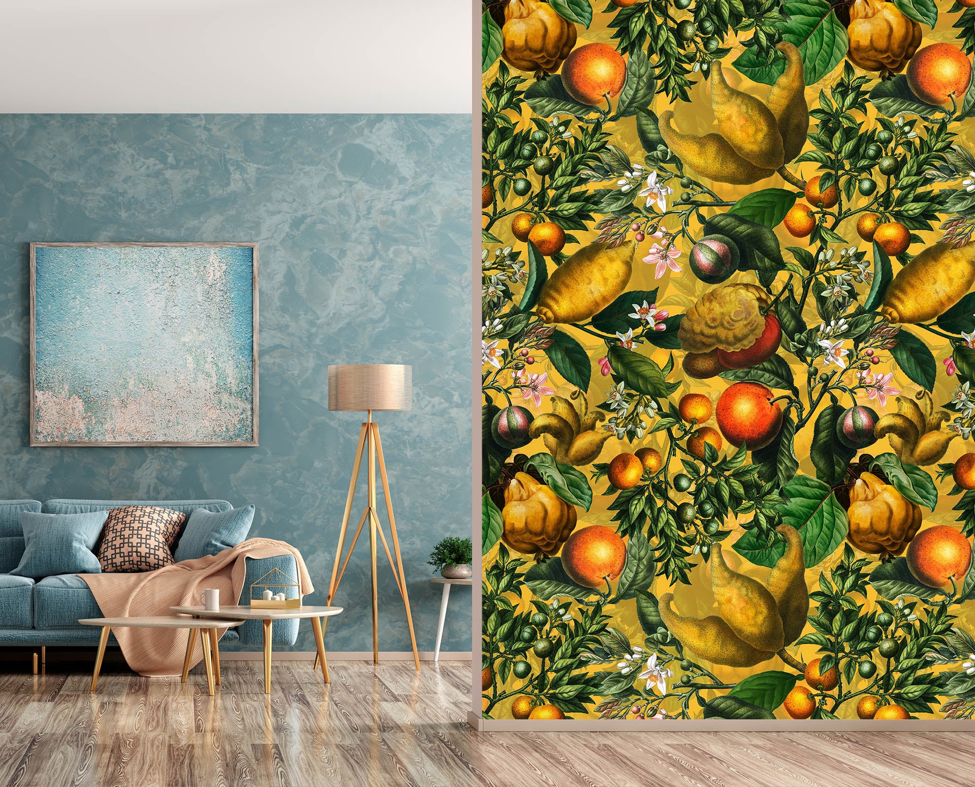 3D Golden Fruit 185 Uta Naumann Wall Mural Wall Murals