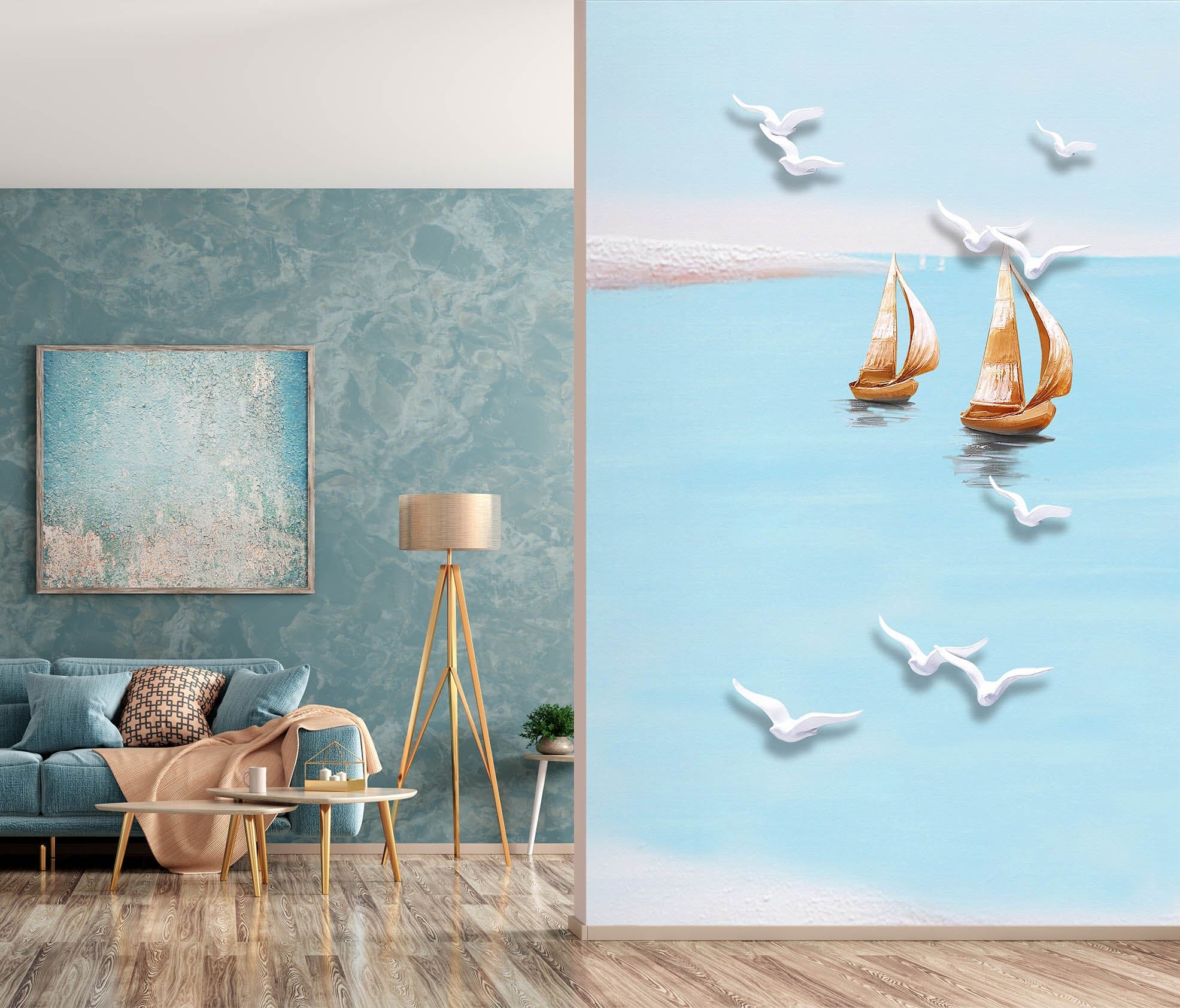 3D Asuka Boat 1830 Wall Murals Wallpaper AJ Wallpaper 2 