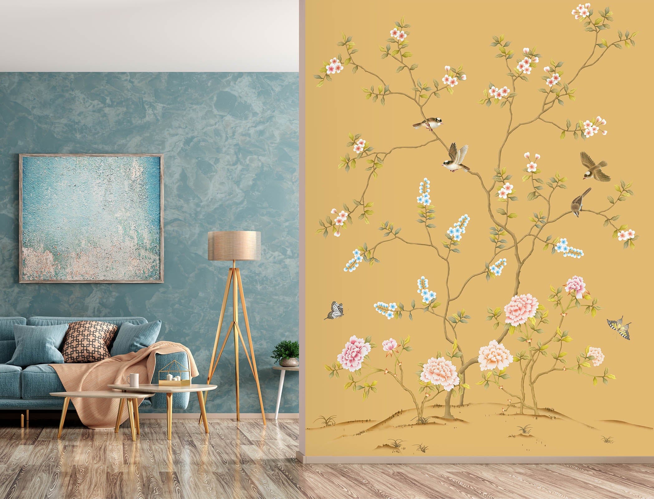 3D Bird Chinese Pattern 1639 Wall Murals Wallpaper AJ Wallpaper 2 