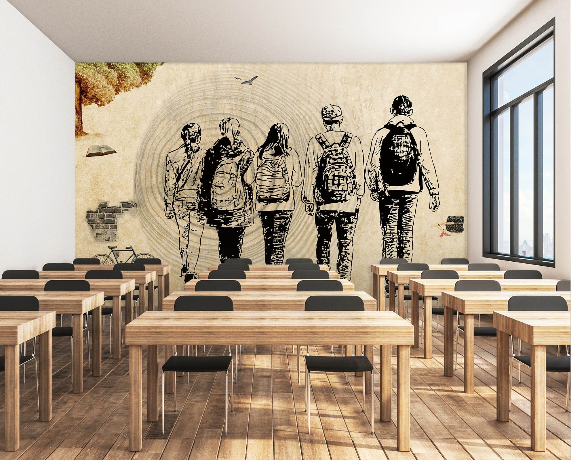 3D Go Travel 004 Wall Murals Wallpaper AJ Wallpaper 2 