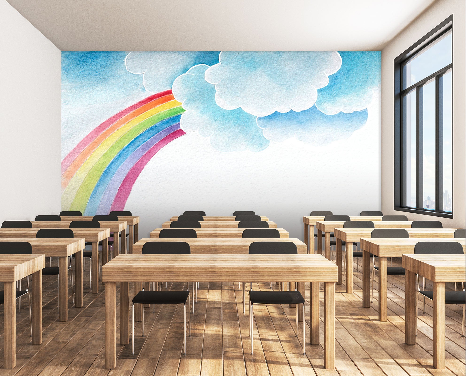 3D Cartoon Rainbow 167 Wall Murals