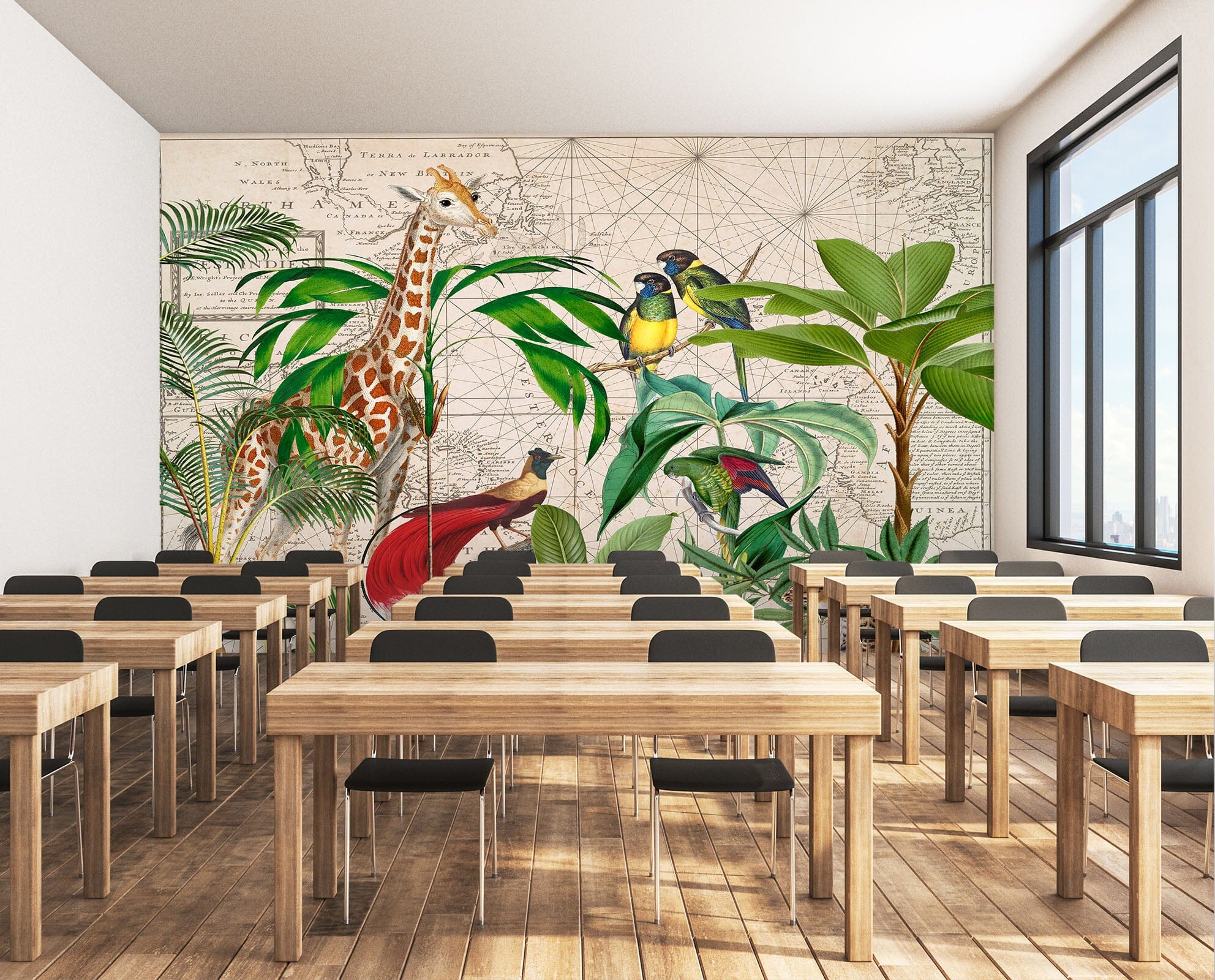 3D Palm Tree Map 1437 Andrea haase Wall Mural Wall Murals Wallpaper AJ Wallpaper 2 