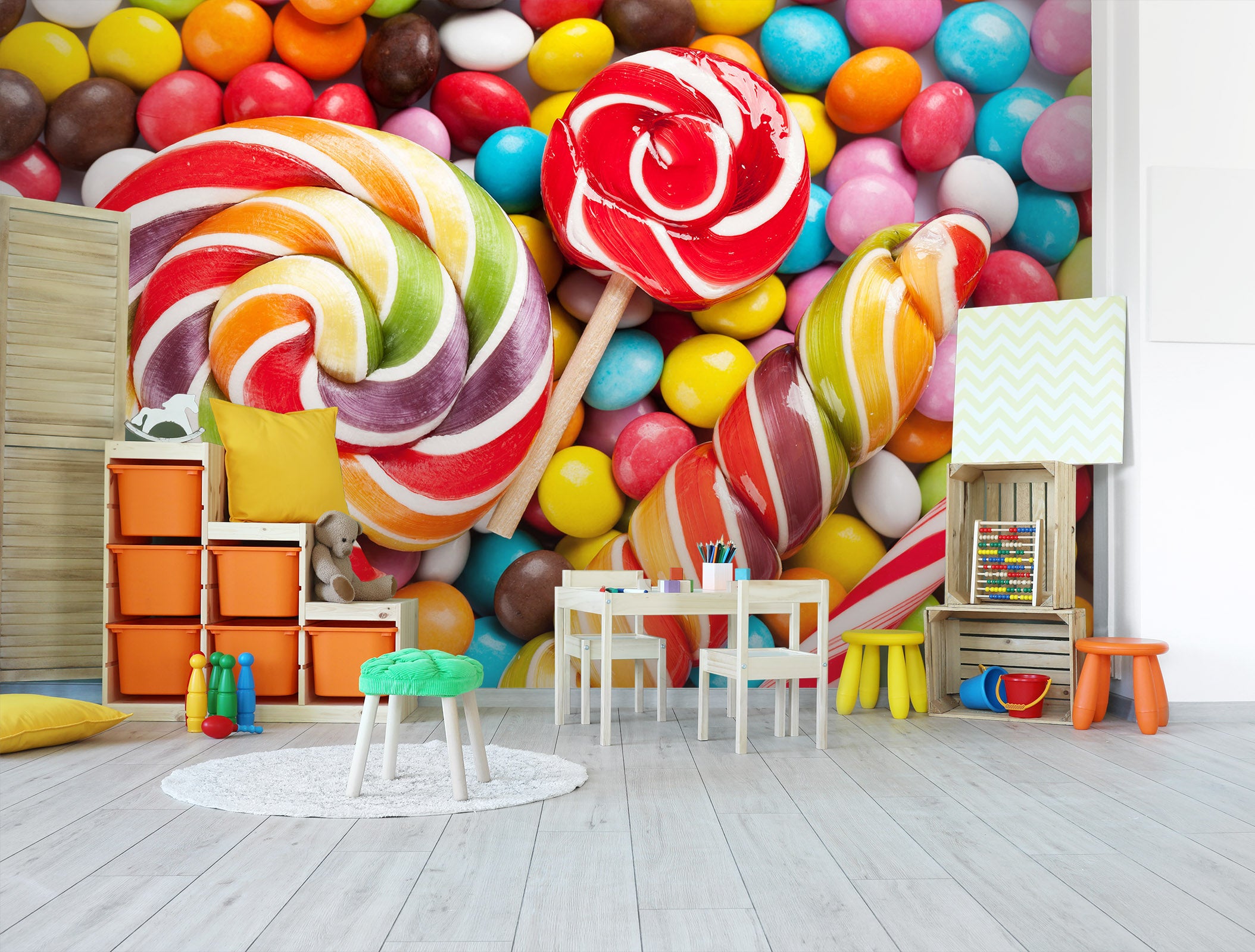 3D Colorful Candy 244 Wall Murals