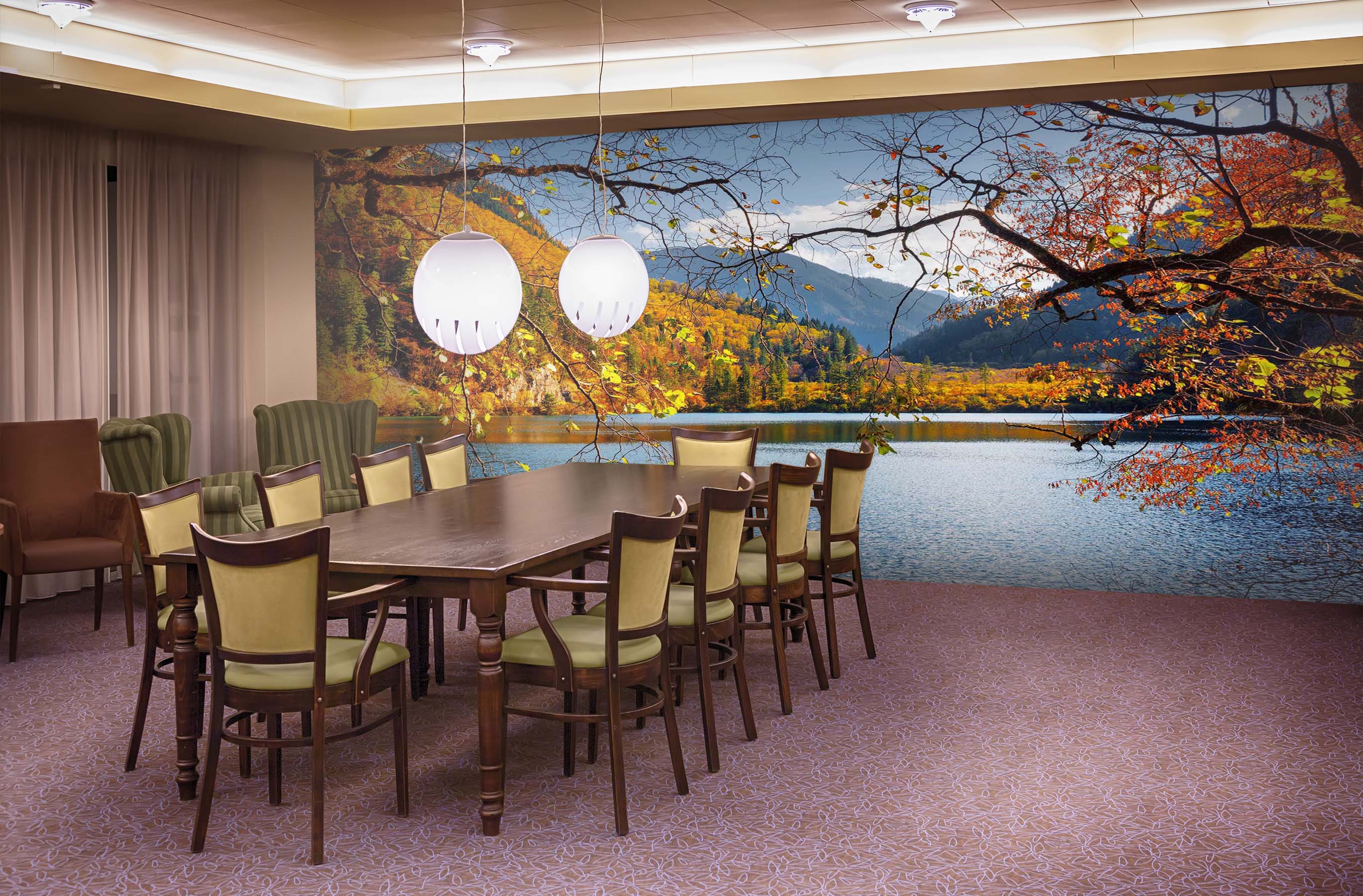 3D Park Lake Forest 36 Wall Murals Wallpaper AJ Wallpaper 2 