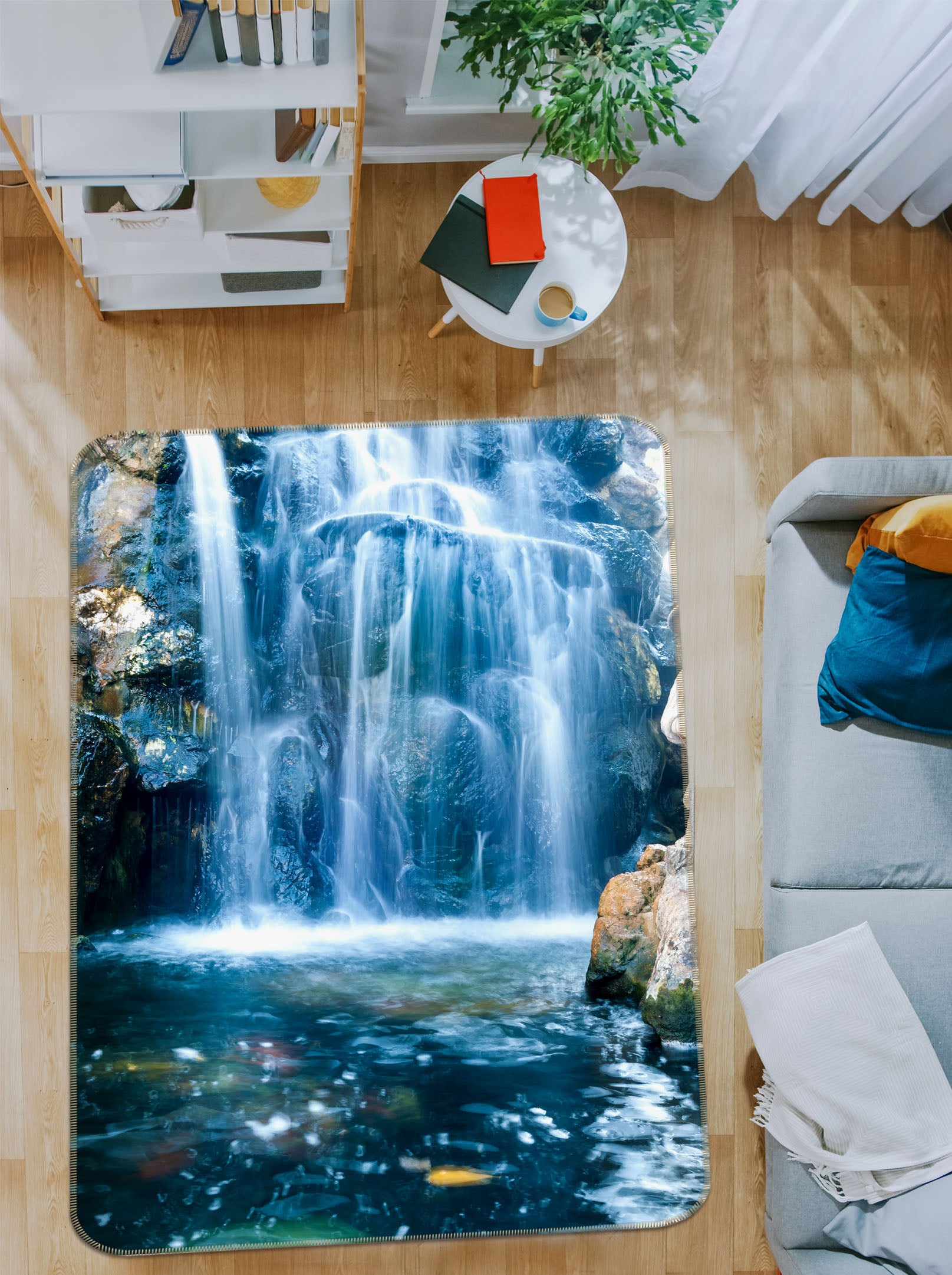3D Waterfall 26157 Non Slip Rug Mat