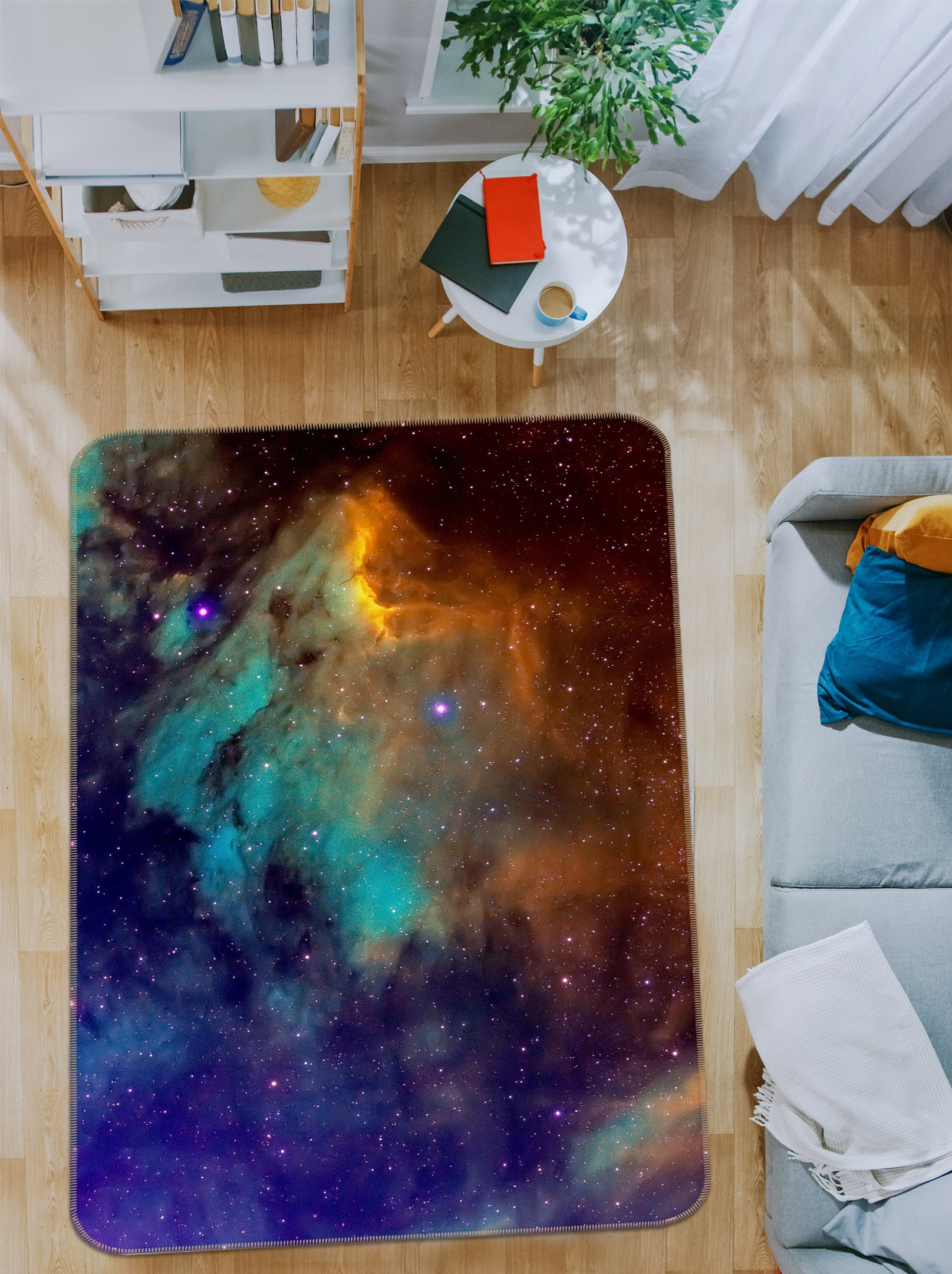 3D Starry Sky 27022 Non Slip Rug Mat