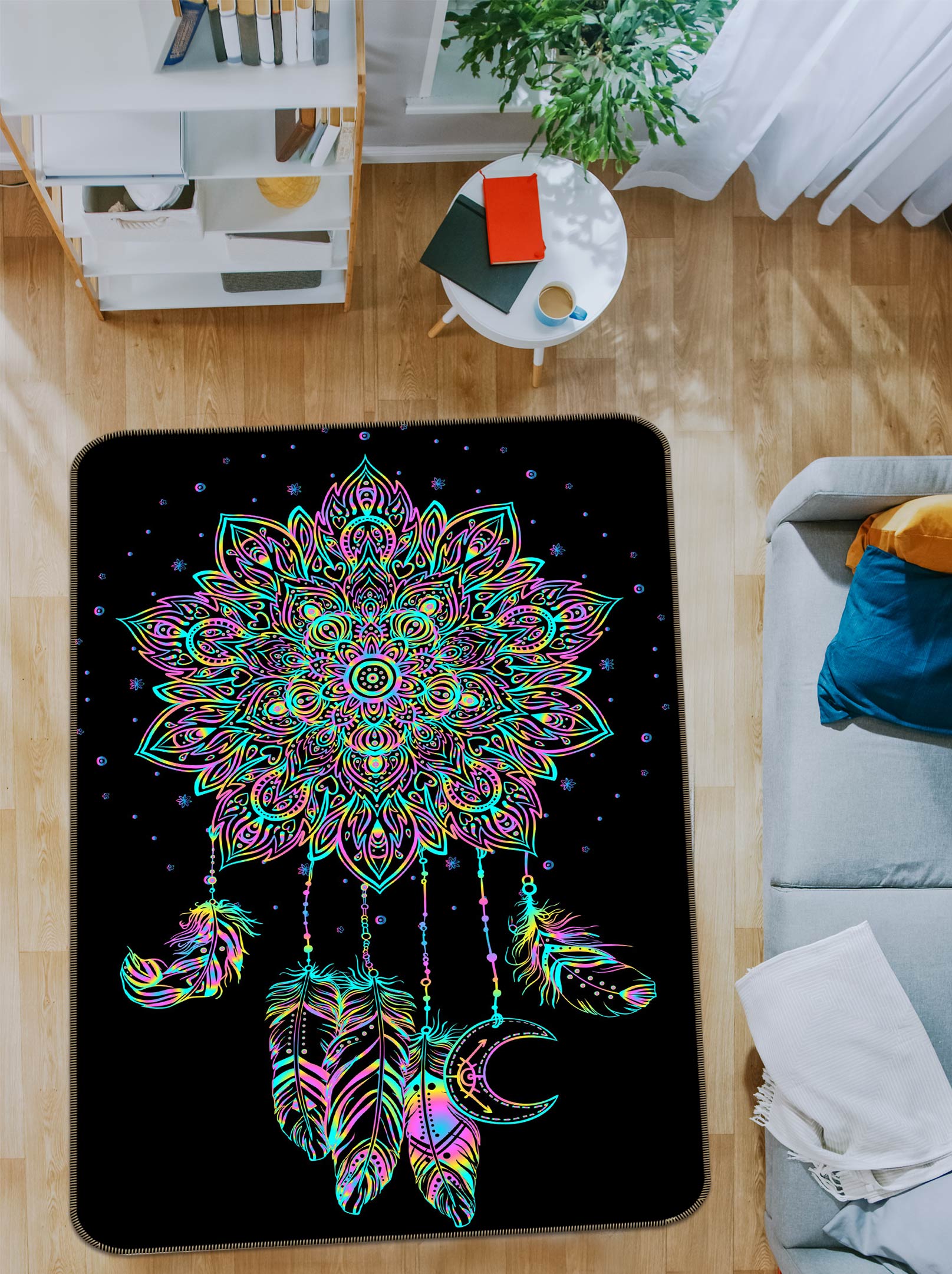 3D Dream Catcher 37102 Non Slip Rug Mat