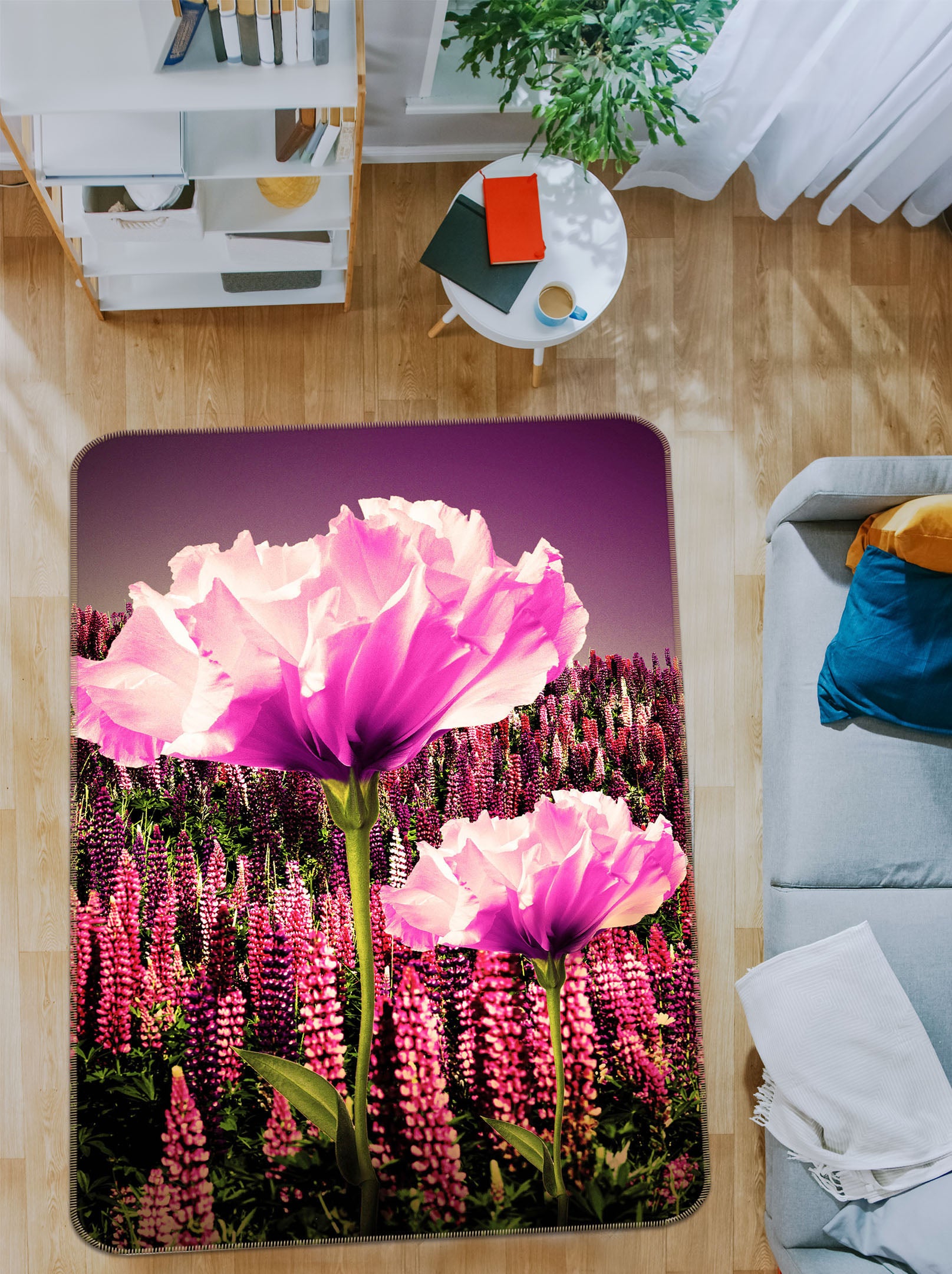 3D Flowers 27154 Non Slip Rug Mat
