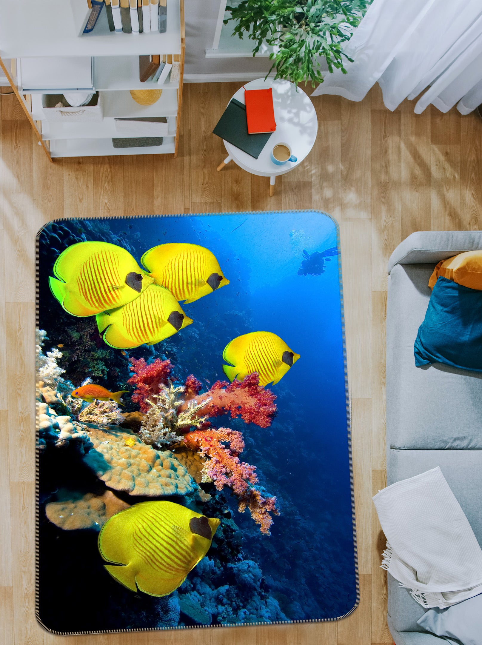 3D Coral Fish 26005 Non Slip Rug Mat