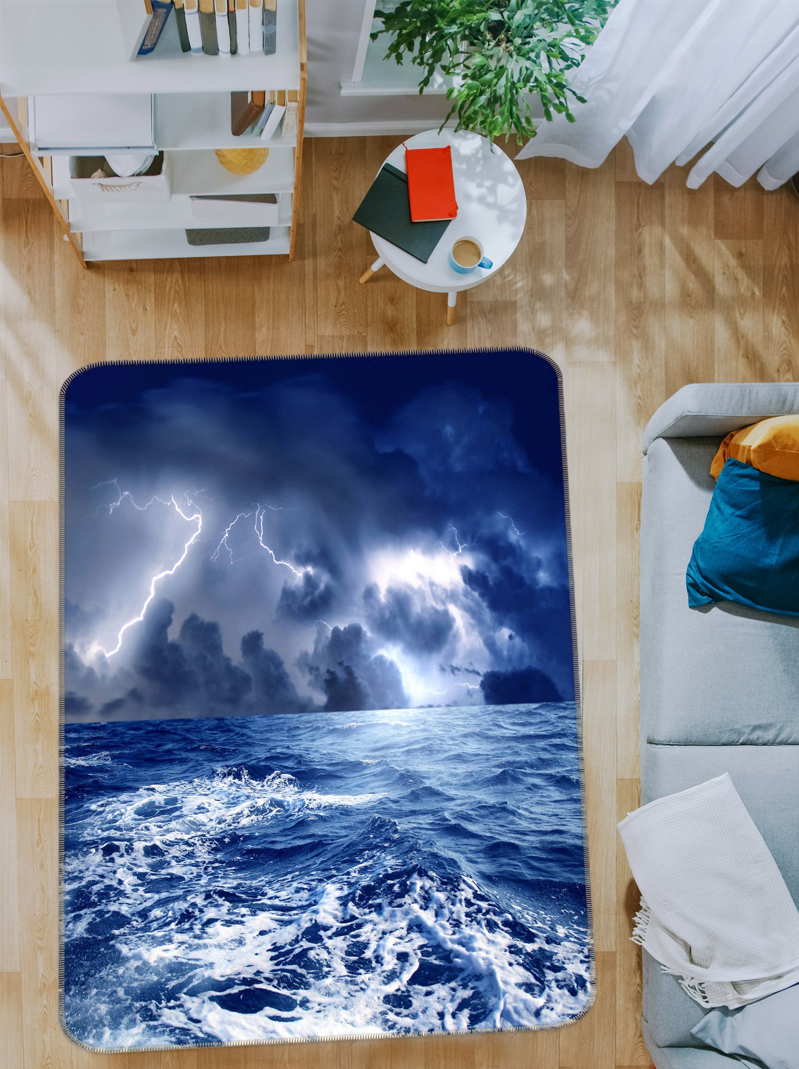 3D Waves 76095 Non Slip Rug Mat