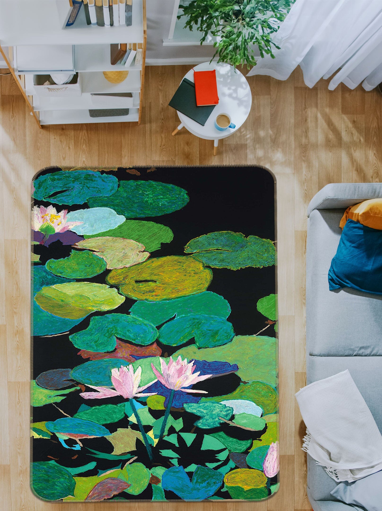 3D Beautiful Pond 3028 Allan P. Friedlander Rug Non Slip Rug Mat Mat AJ Creativity Home 