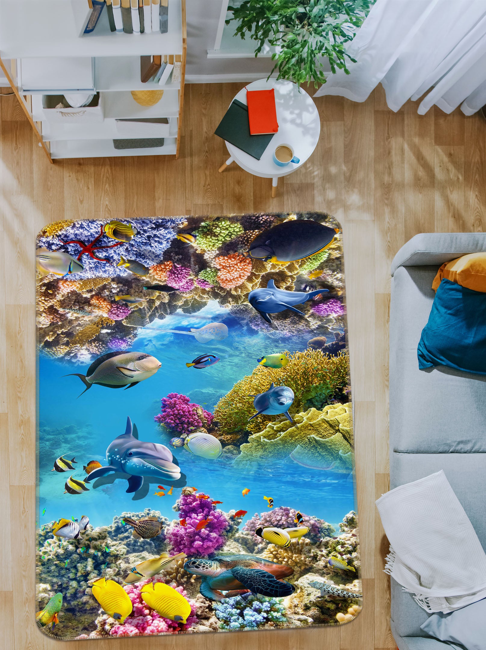 3D Coral Fish 34098 Non Slip Rug Mat