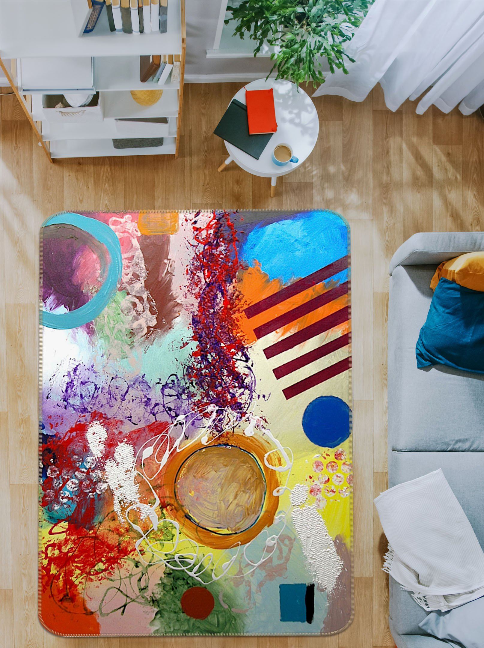 3D Beautiful Color 1008 Allan P. Friedlander Rug Non Slip Rug Mat Mat AJ Creativity Home 