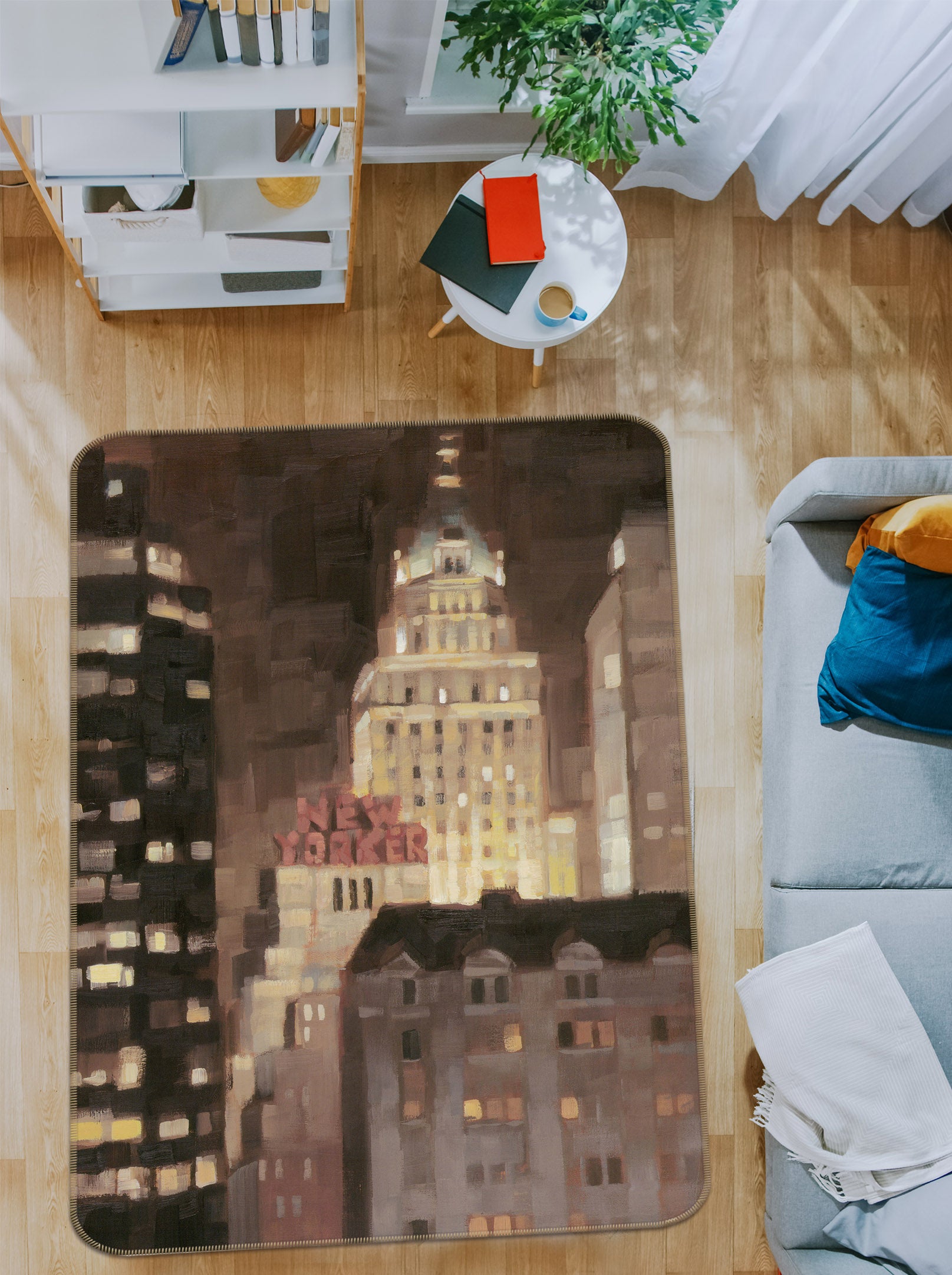 3D High-Rise Building 32187 Non Slip Rug Mat