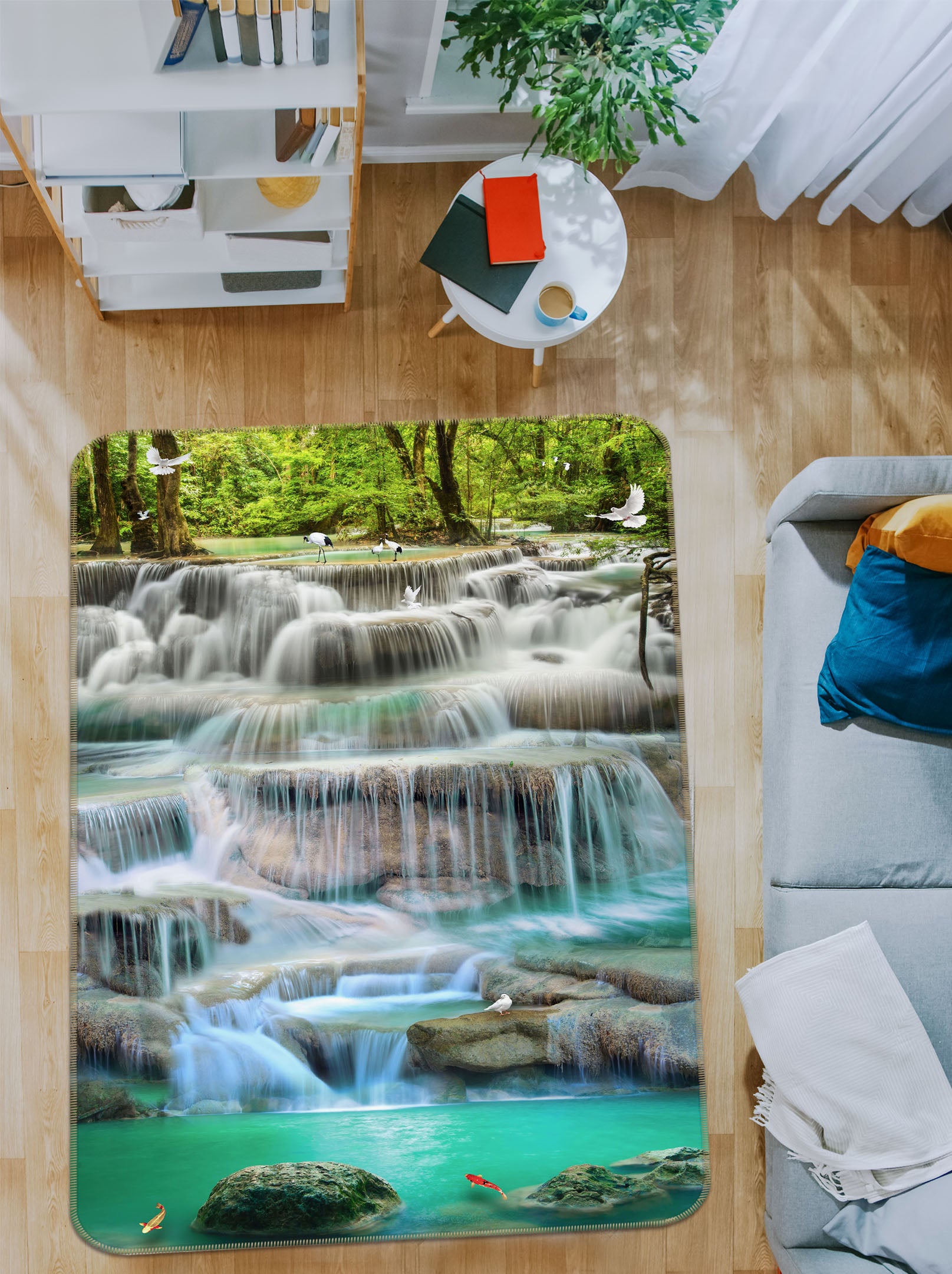 3D Waterfall 28017 Non Slip Rug Mat