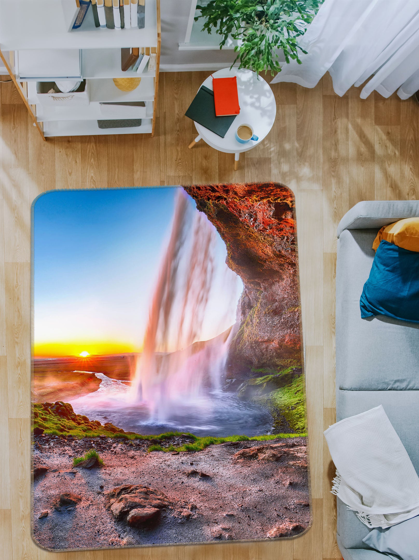 3D Waterfall 26193 Non Slip Rug Mat