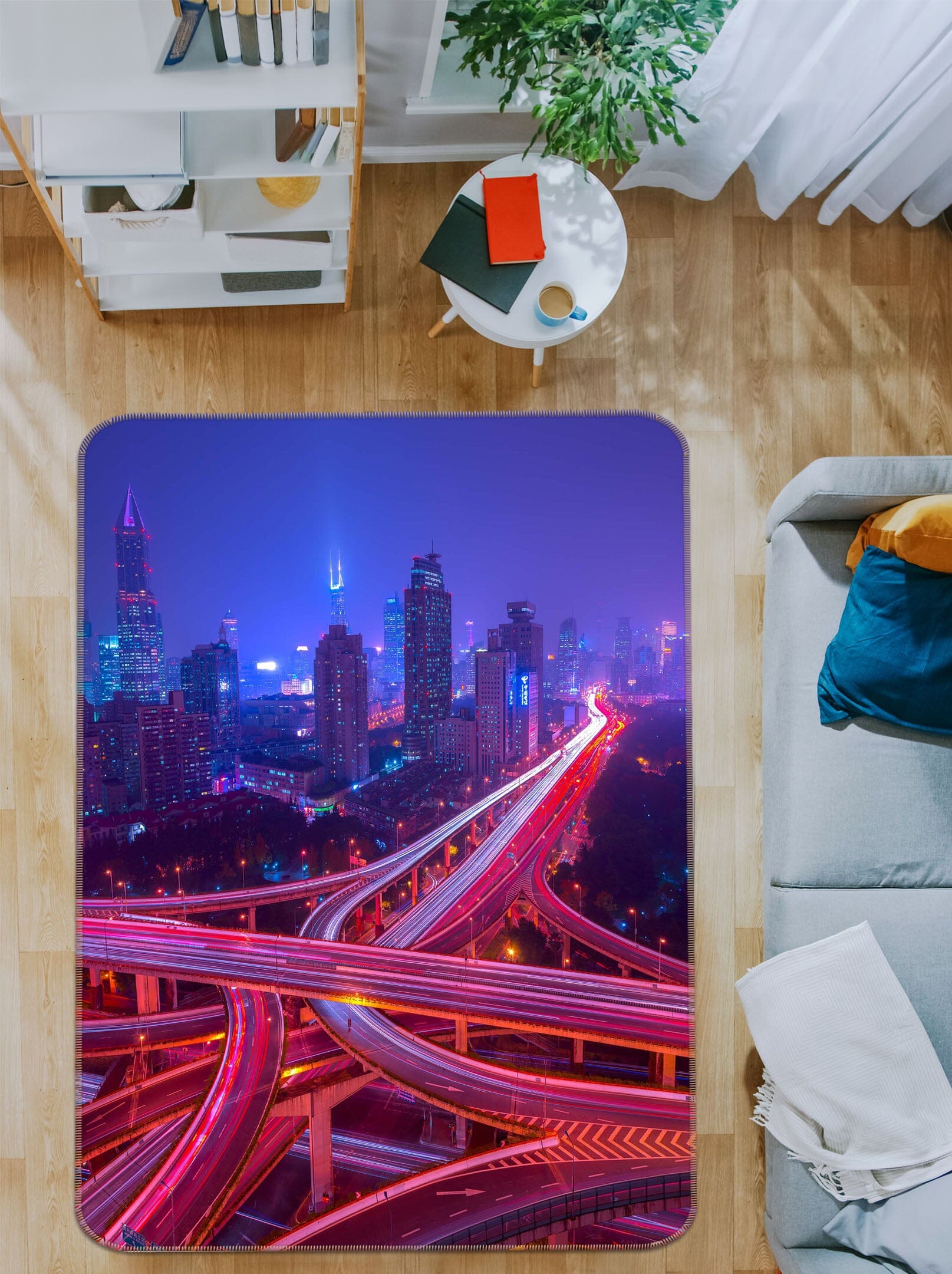 3D Traffic Road 1193 Marco Carmassi Rug Non Slip Rug Mat Mat AJ Creativity Home 