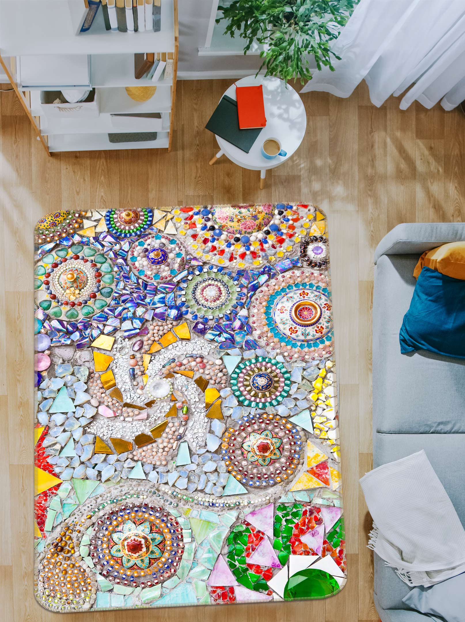 3D Colorful Pattern 33040 Non Slip Rug Mat