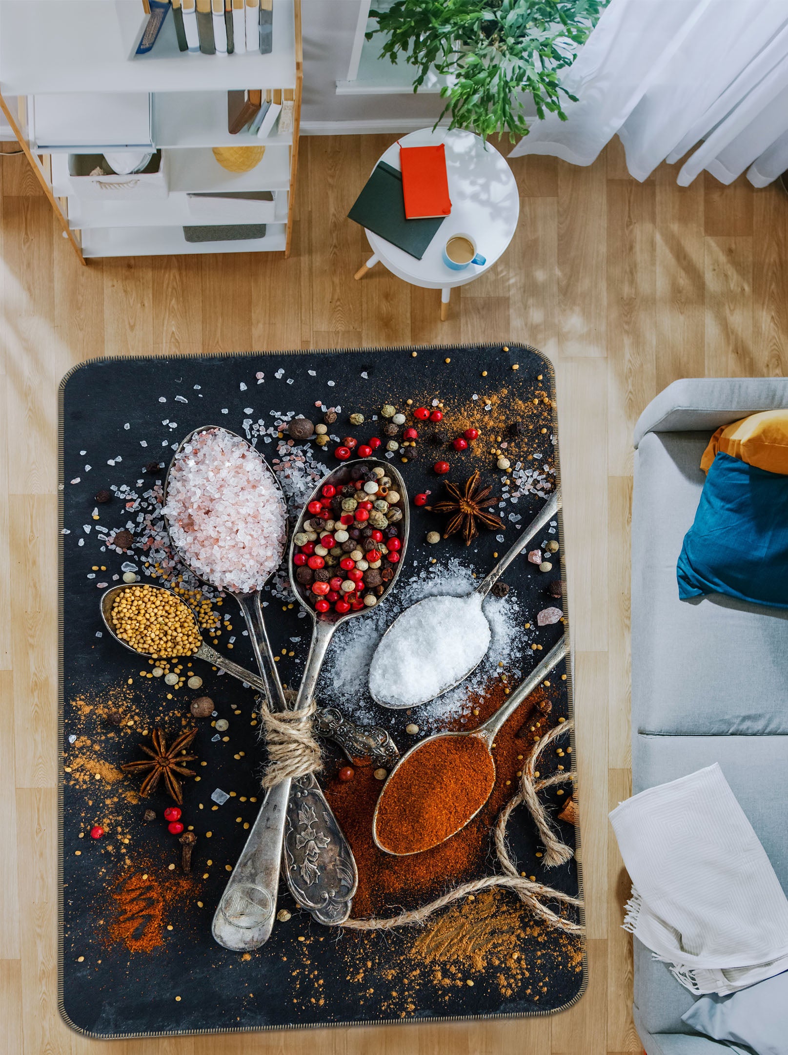 3D Spoon Seasoning 65159 Non Slip Rug Mat