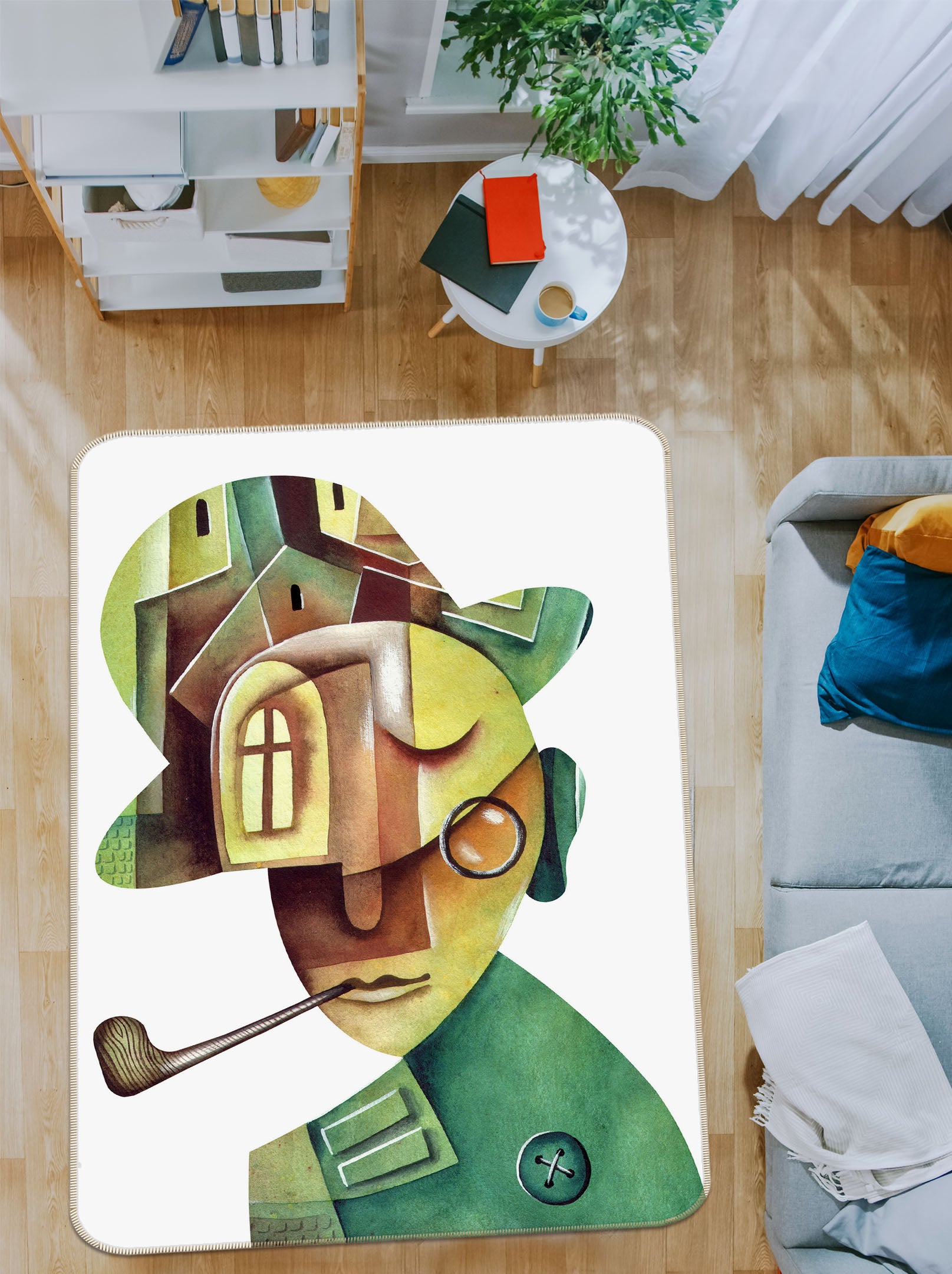 3D Abstract Painting 33204 Non Slip Rug Mat