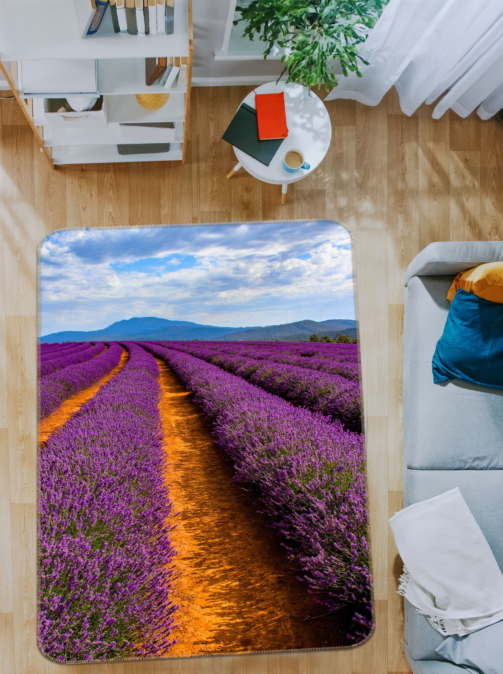 3D Flower Sea 26087 Non Slip Rug Mat