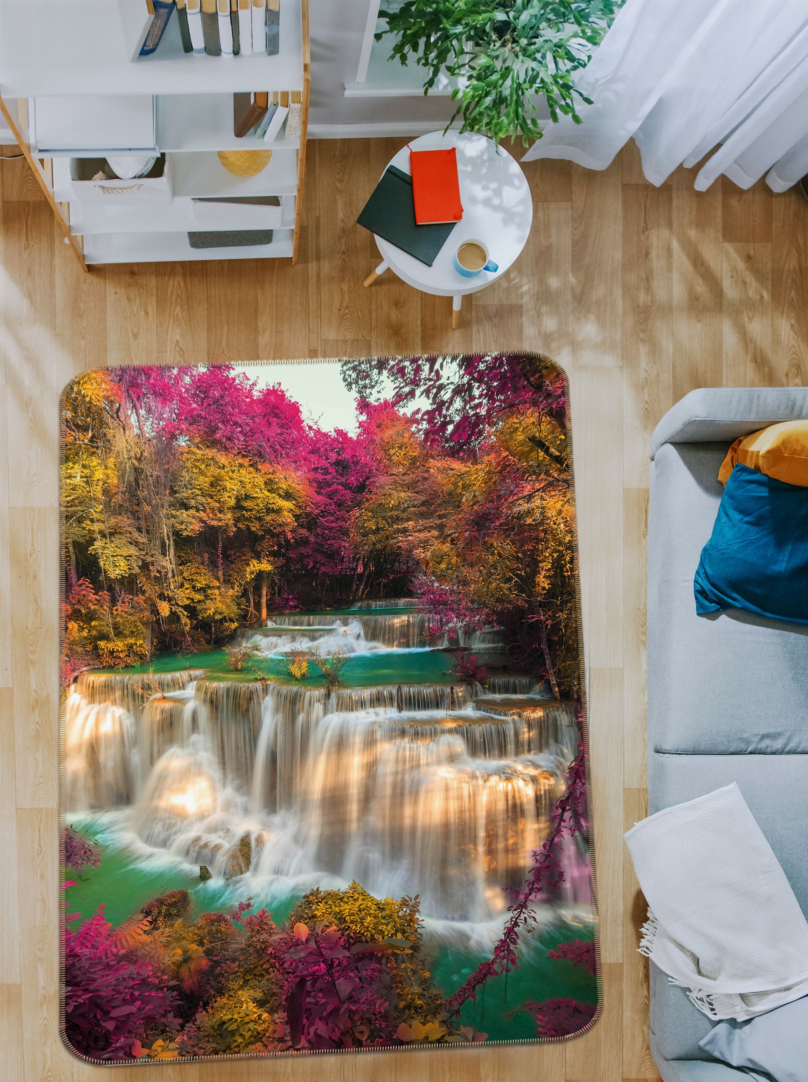 3D Rapids Waterfall 26140 Non Slip Rug Mat