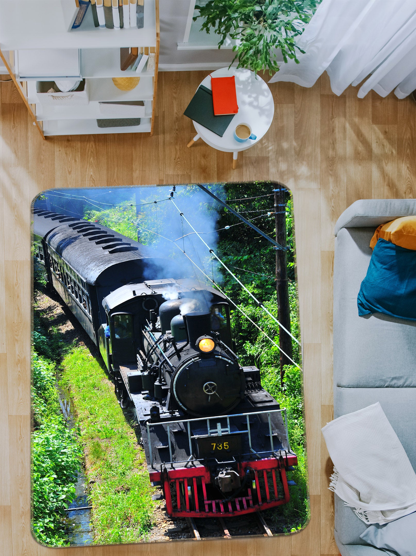 3D Train 42041 Vehicle Non Slip Rug Mat