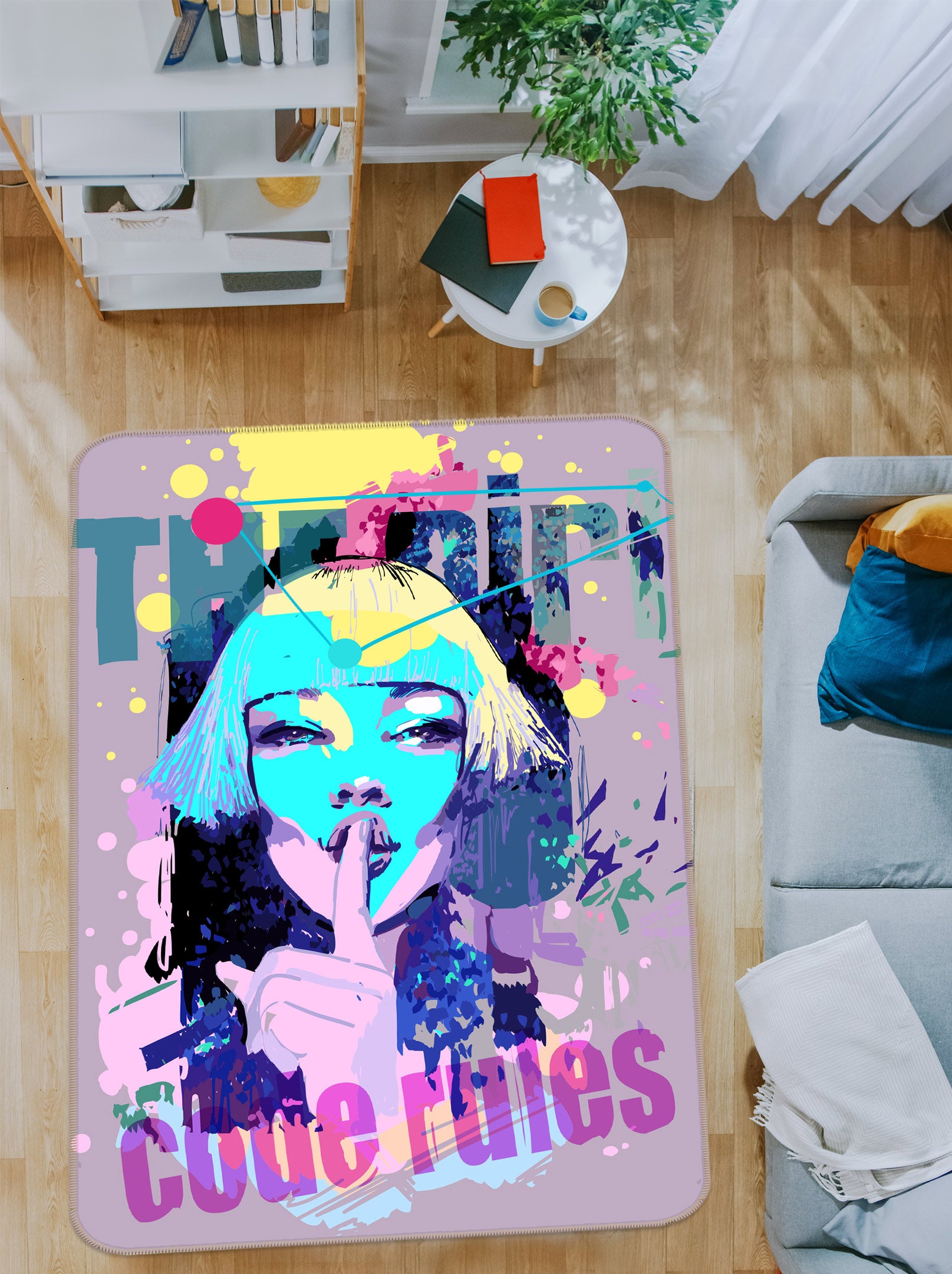 3D Color Woman 77257 Non Slip Rug Mat