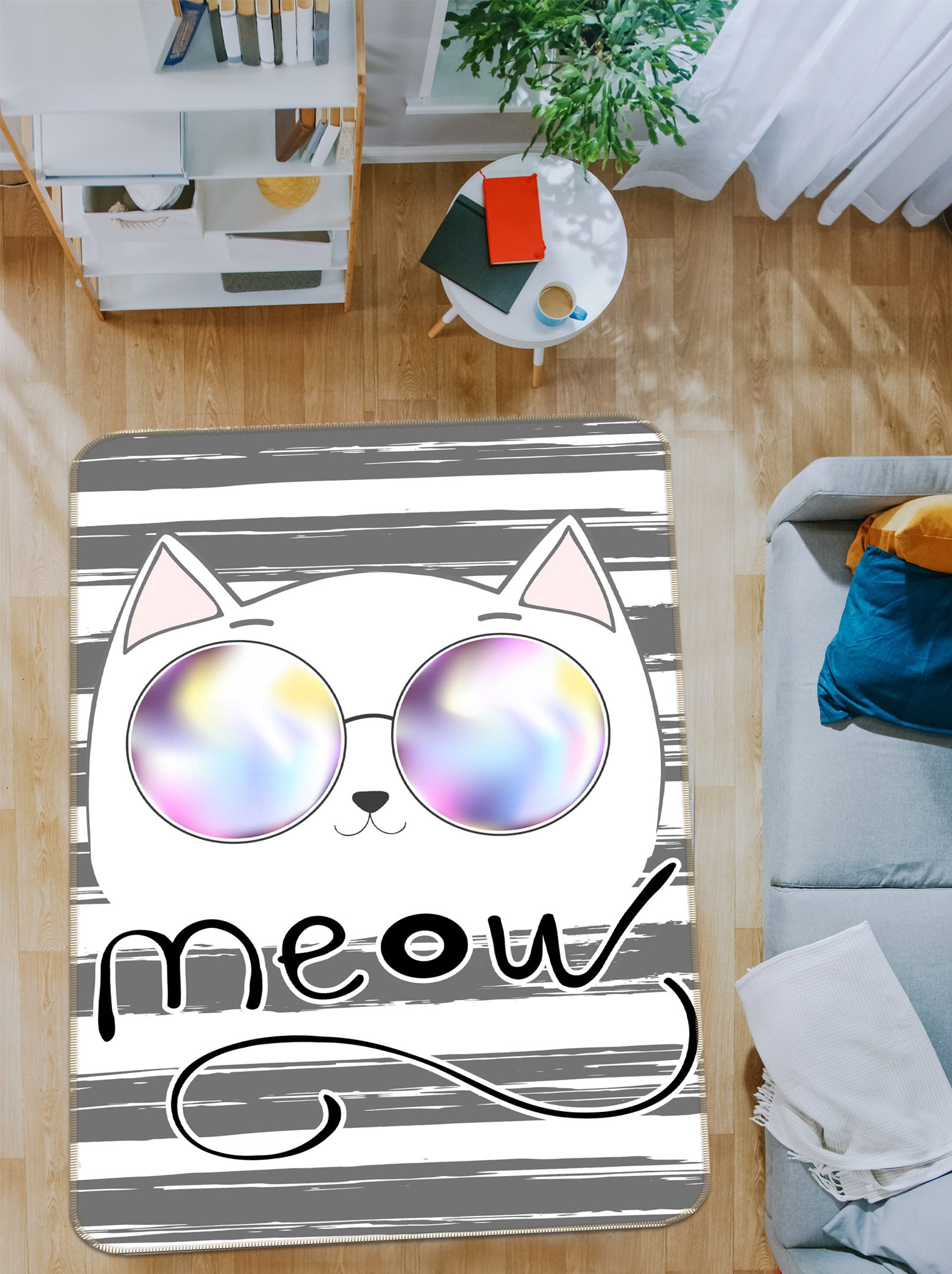 3D Sunglasses Cat 37147 Non Slip Rug Mat