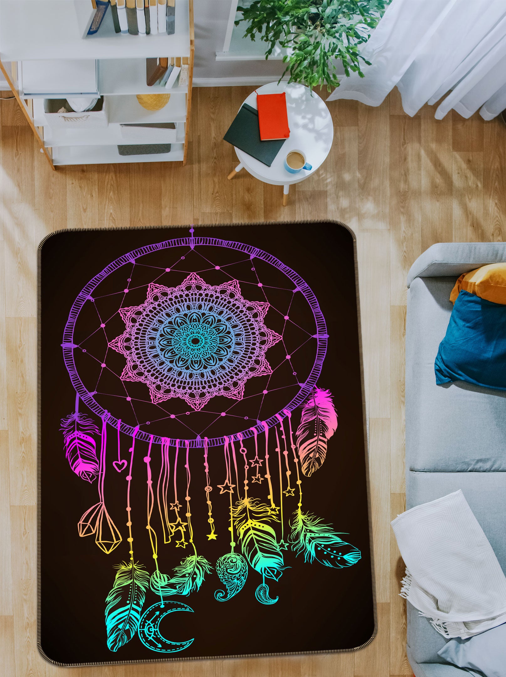 3D Dreamcatcher 37120 Non Slip Rug Mat