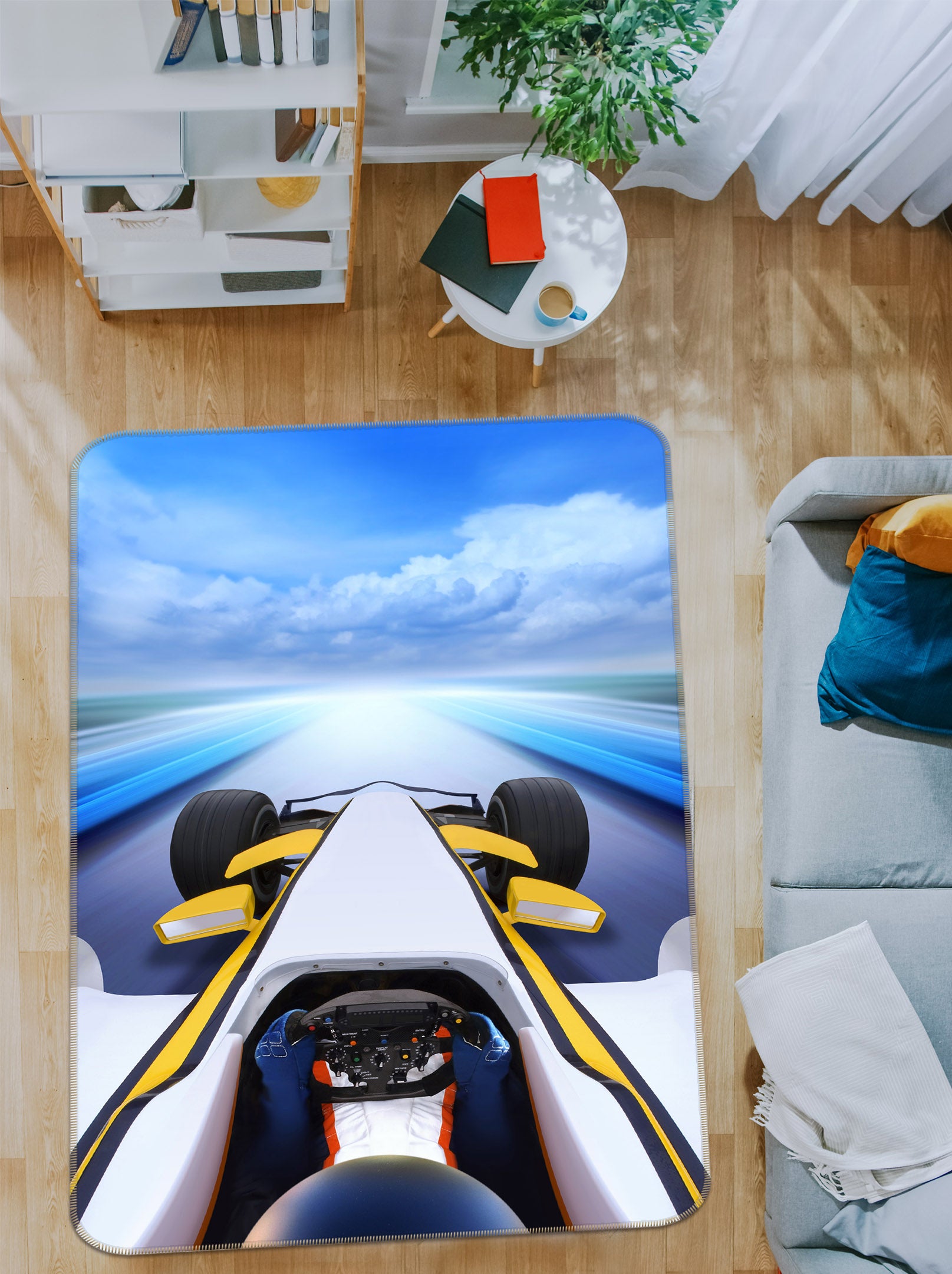 3D Racing Car 42038 Vehicle Non Slip Rug Mat