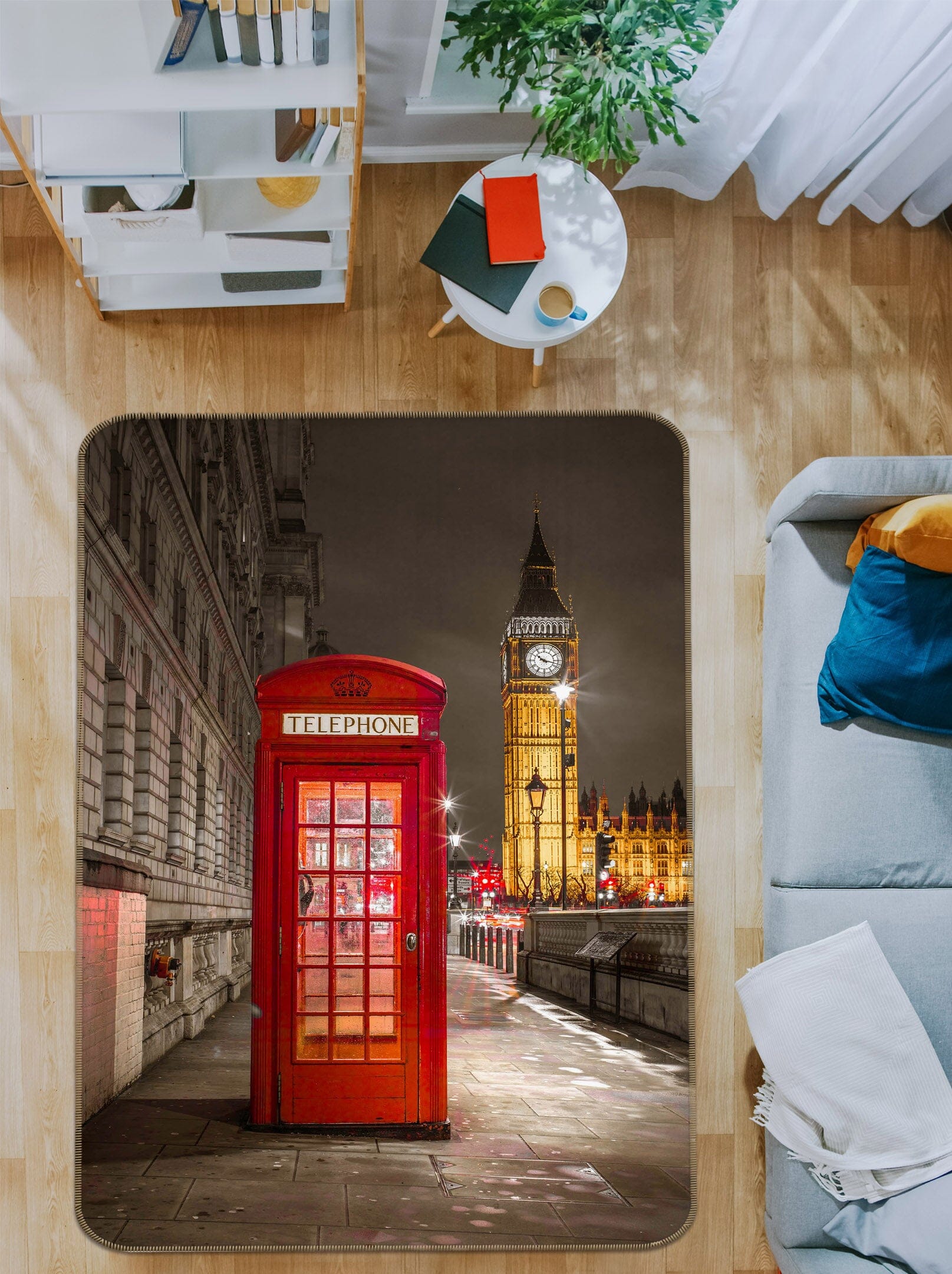 3D Red Pavilion 3042 Assaf Frank Rug Non Slip Rug Mat Mat AJ Creativity Home 