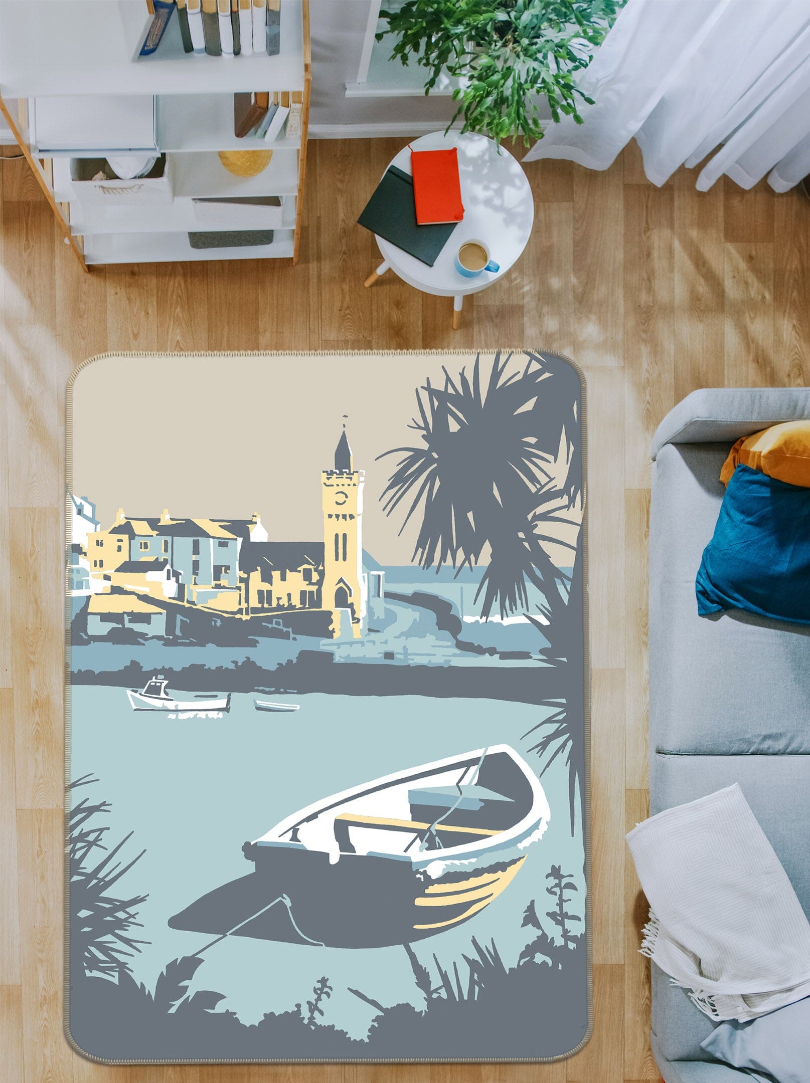 3D Porthleven 1136 Steve Read Rug Non Slip Rug Mat Mat AJ Creativity Home 