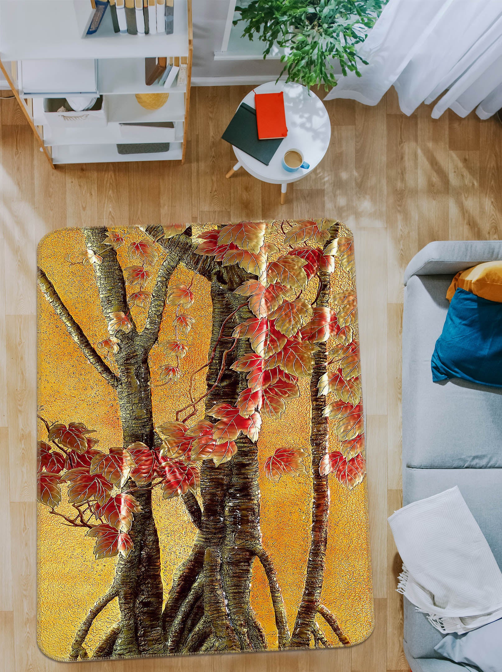 3D Tree 32216 Non Slip Rug Mat