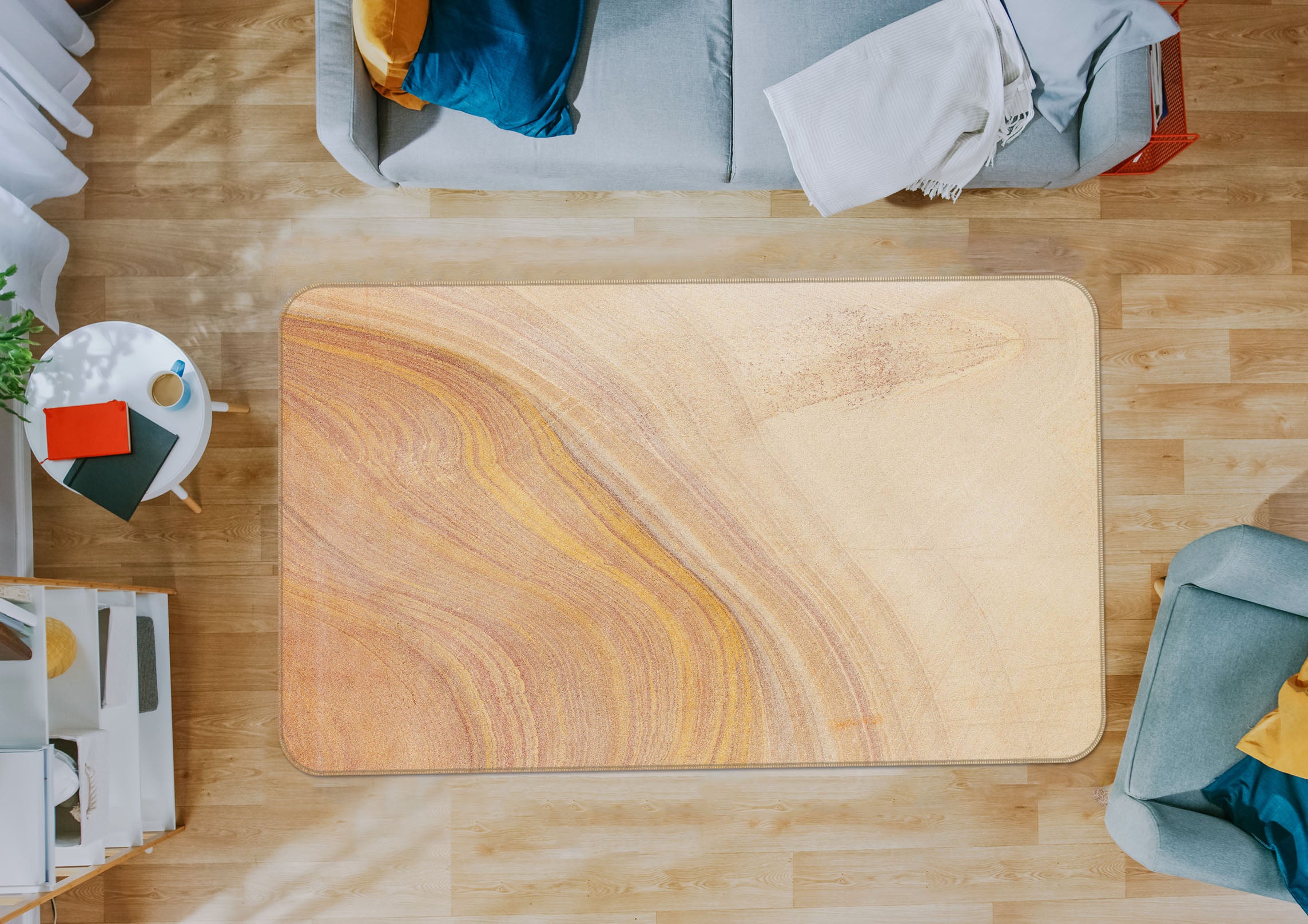3D Wood Grain 31053 Non Slip Rug Mat