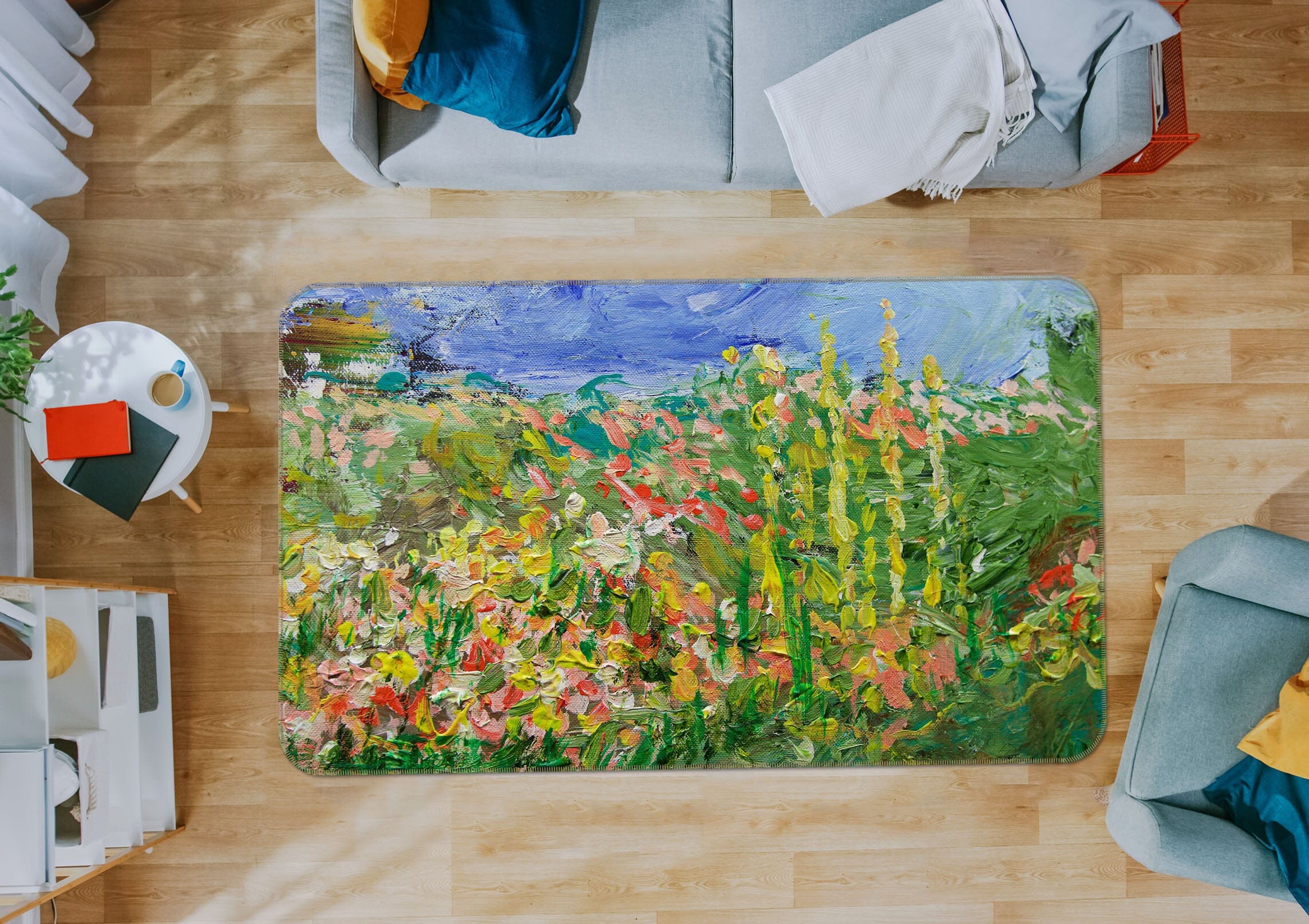 3D Abstract Garden 1094 Allan P. Friedlander Rug Non Slip Rug Mat Mat AJ Creativity Home 