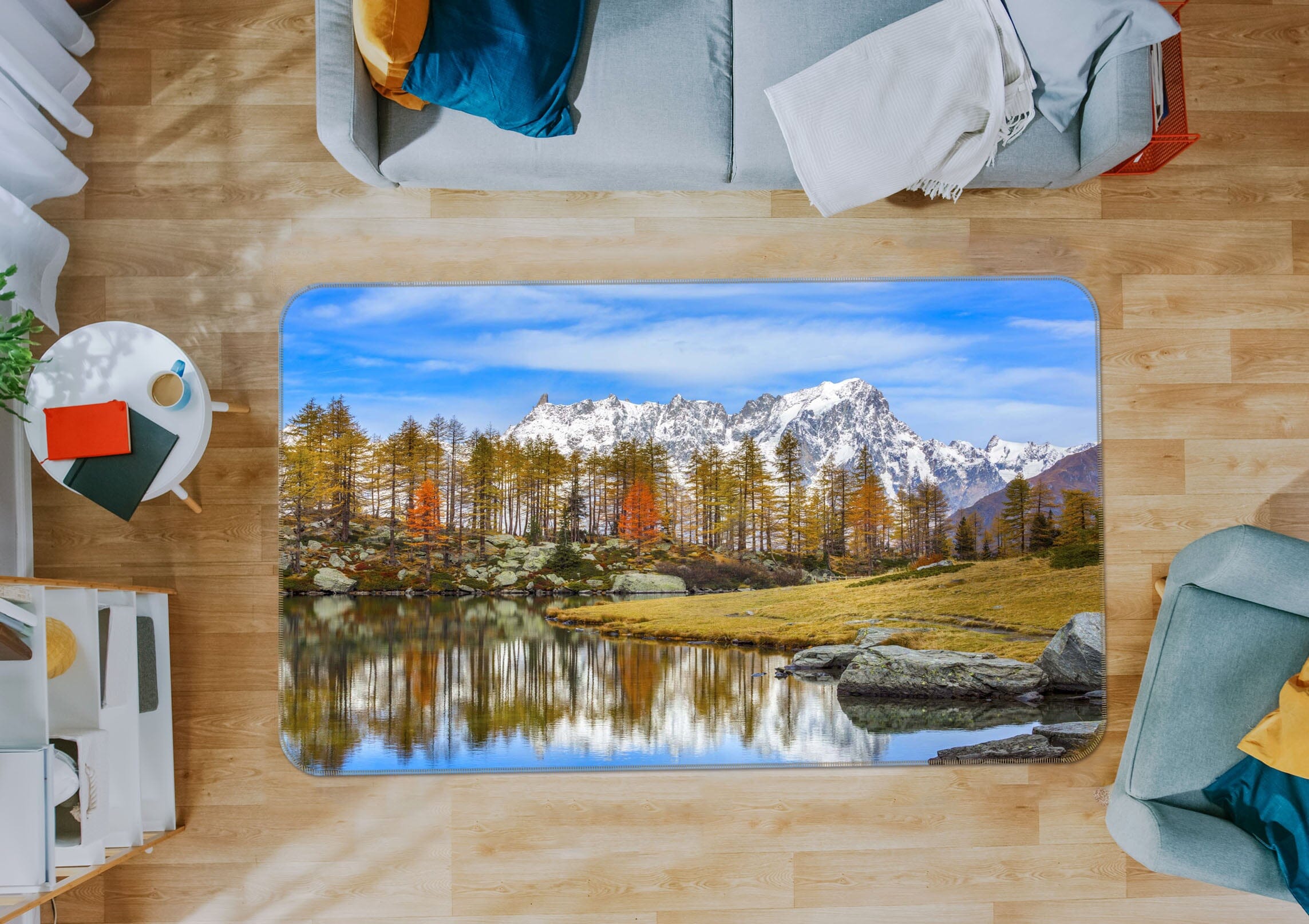 3D Clear Lake 1130 Marco Carmassi Rug Non Slip Rug Mat Mat AJ Creativity Home 