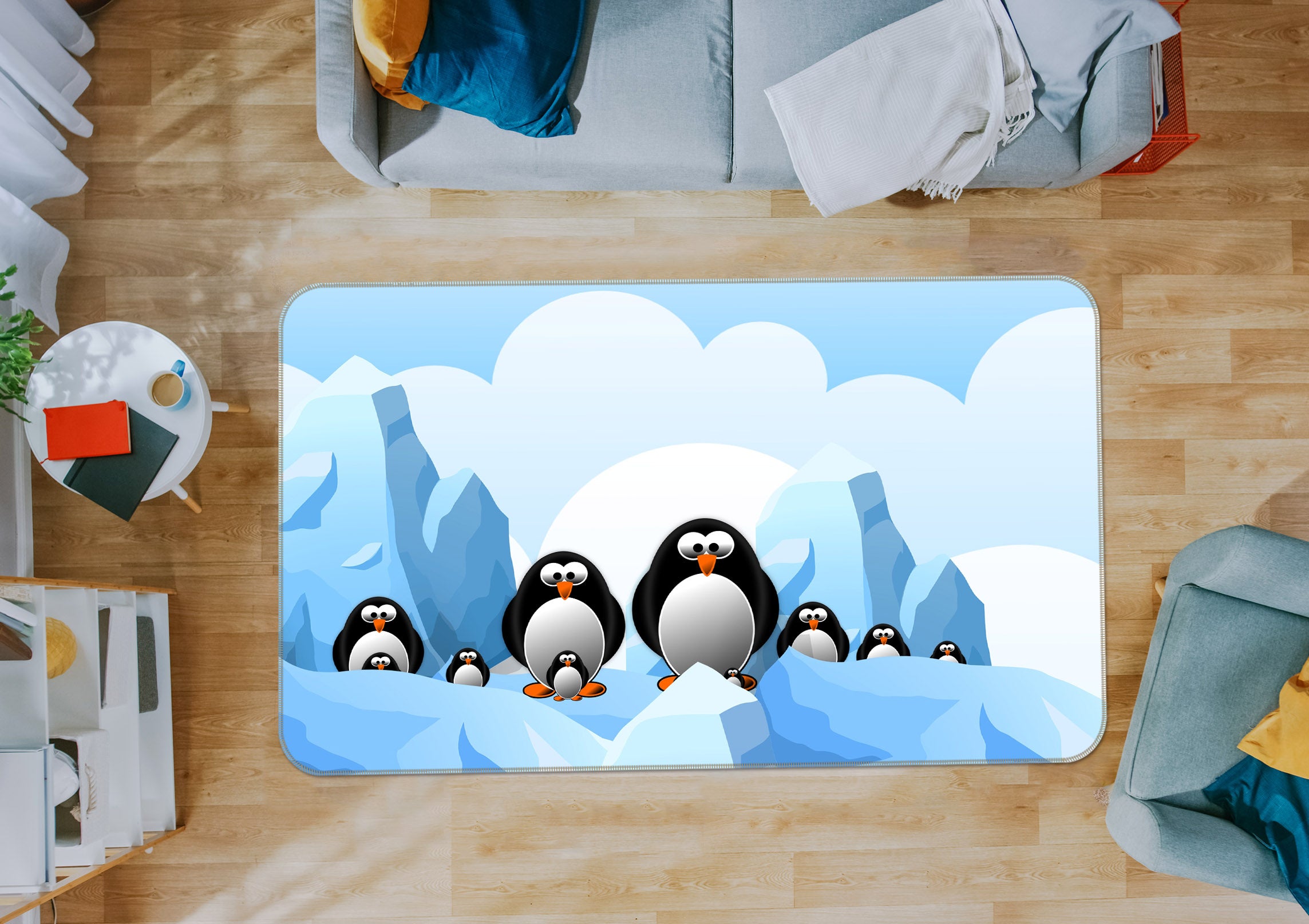 3D Penguin 36185 Non Slip Rug Mat
