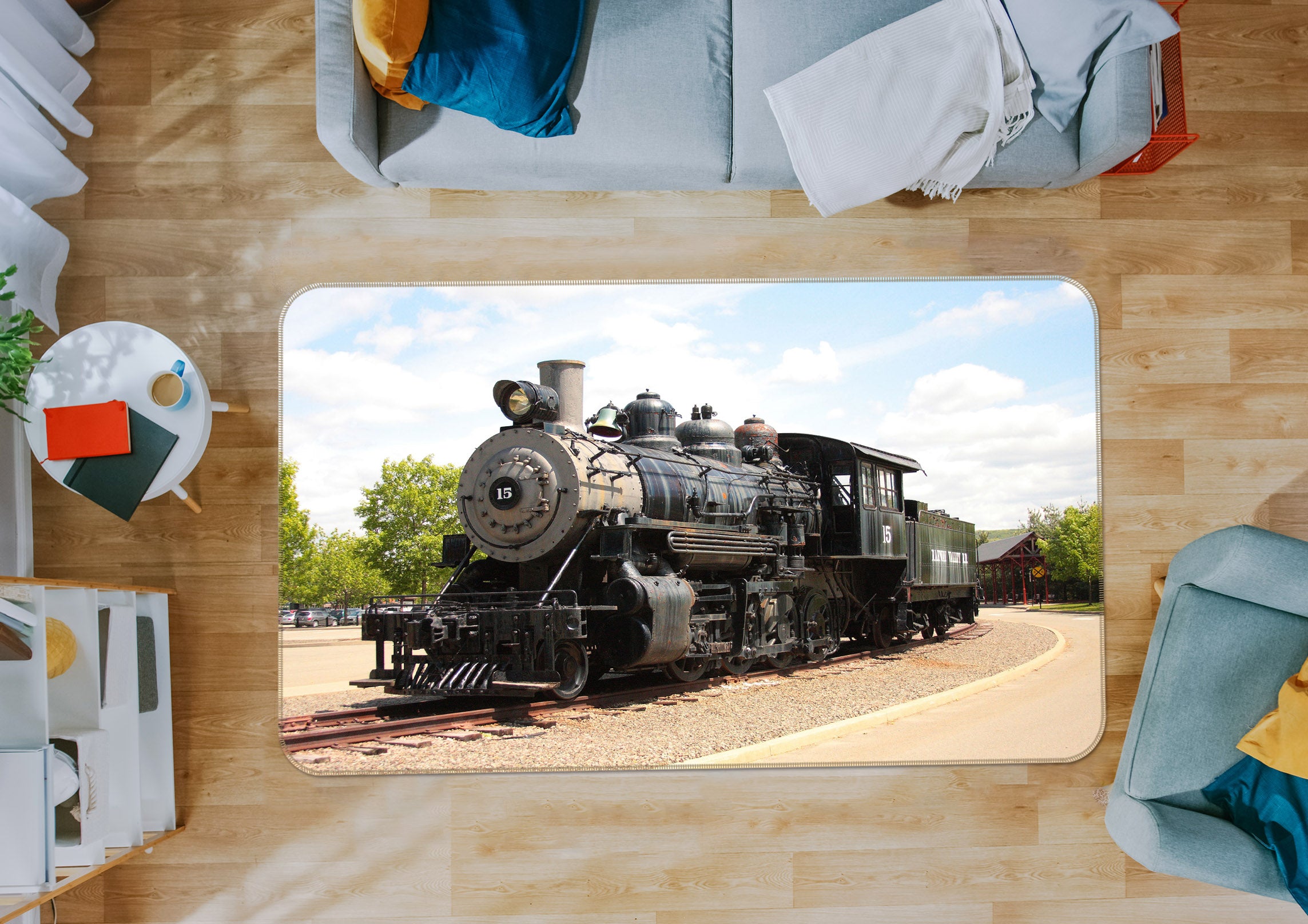 3D Train 68115 Vehicle Non Slip Rug Mat