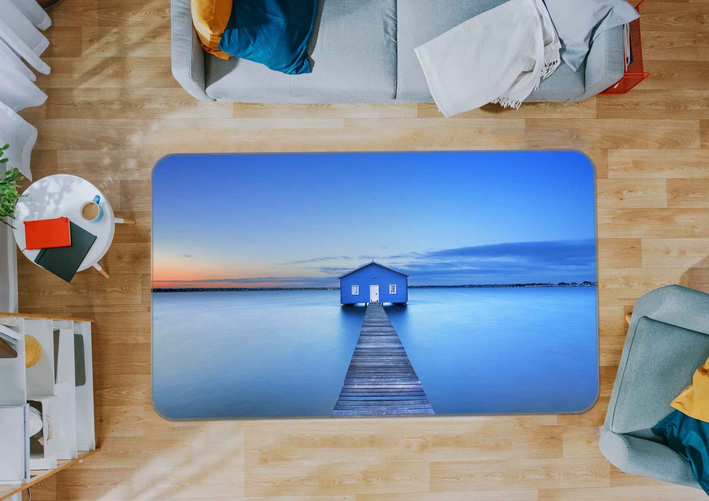 3D Bridge Gallery 34210 Non Slip Rug Mat