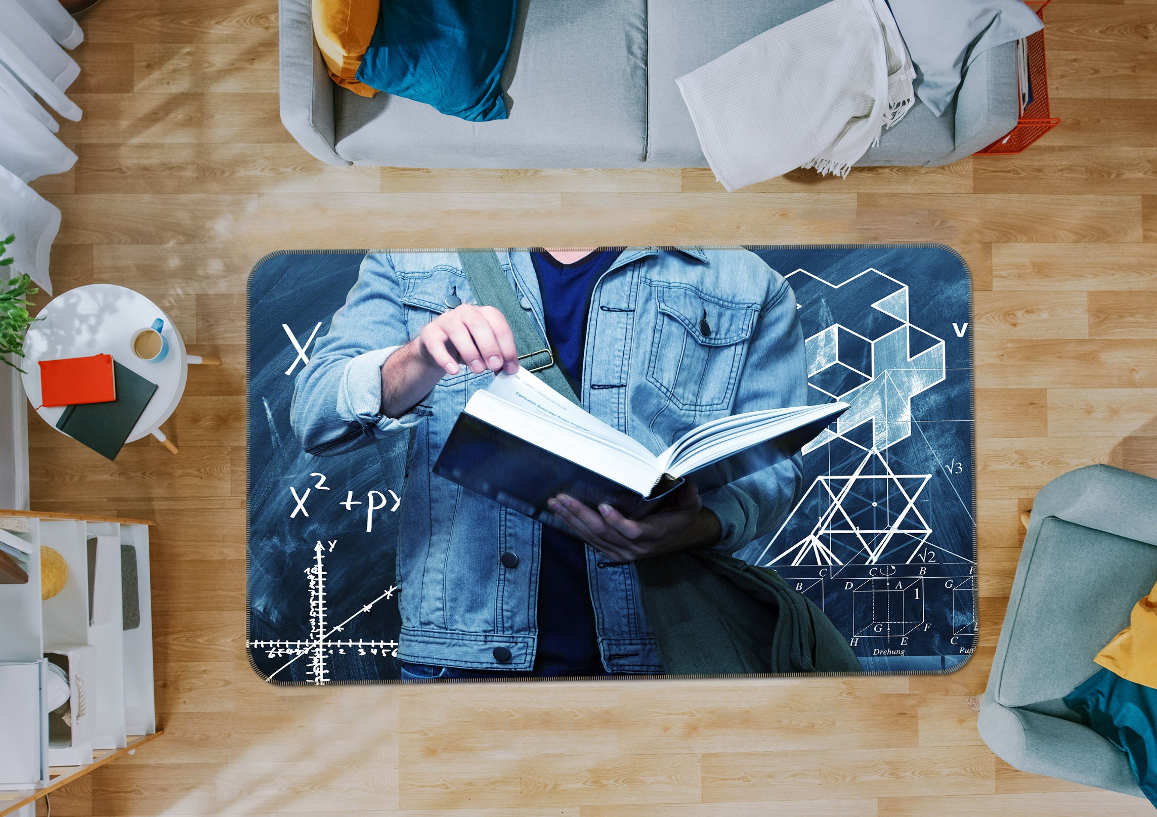 3D Flip Book 36112 Non Slip Rug Mat