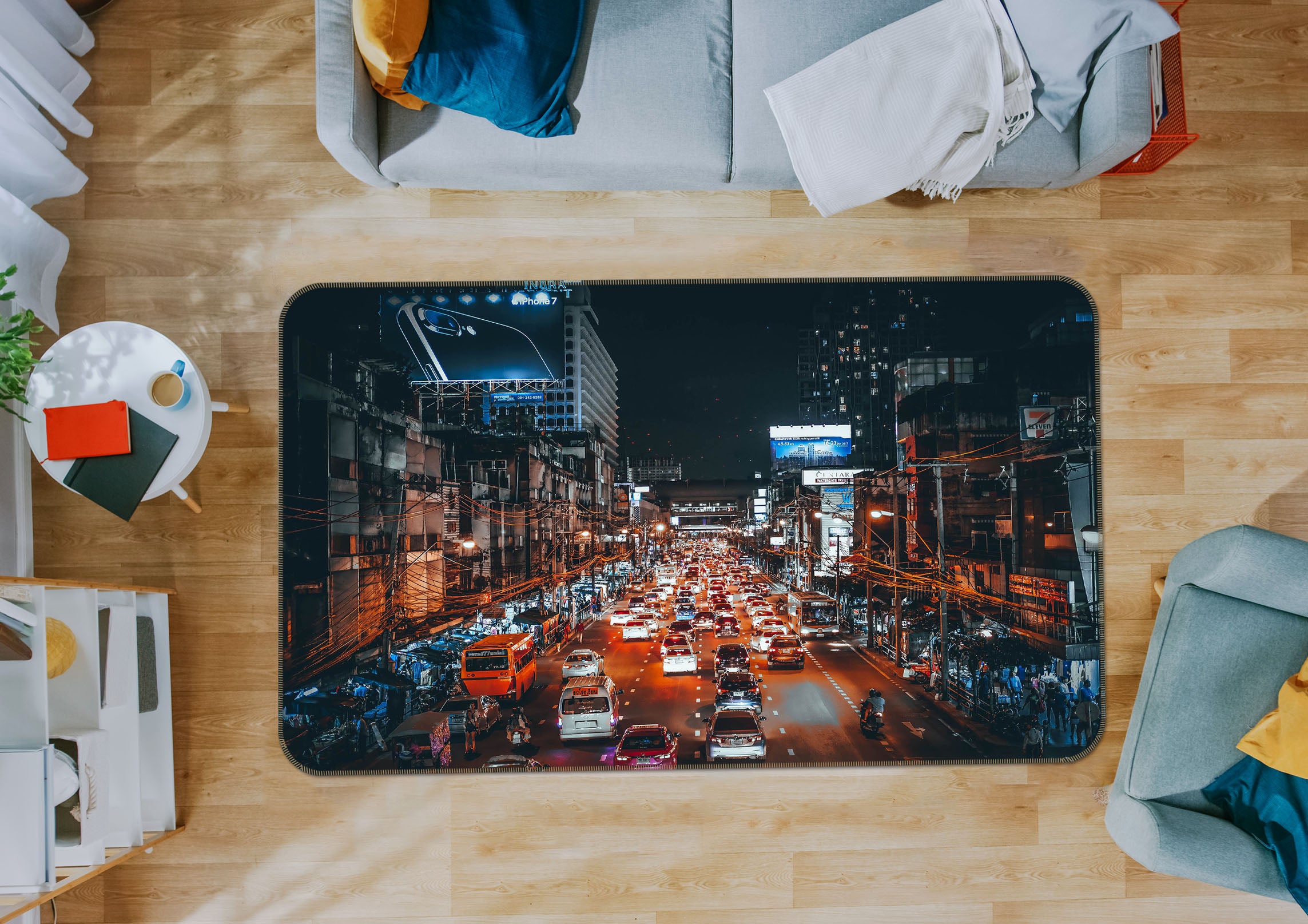 3D City Vehicle 42109 Vehicle Non Slip Rug Mat