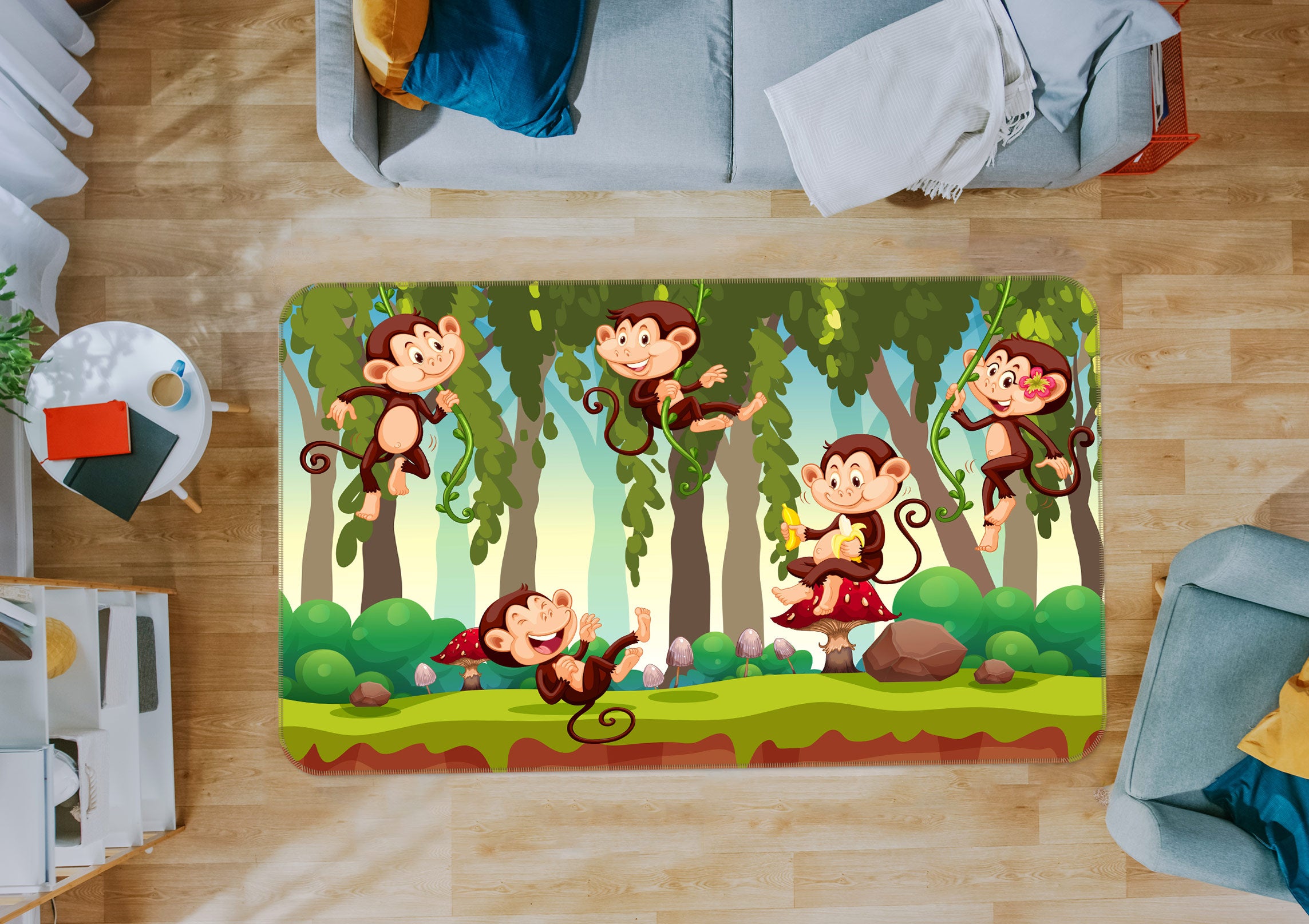 3D Monkey 30073 Non Slip Rug Mat