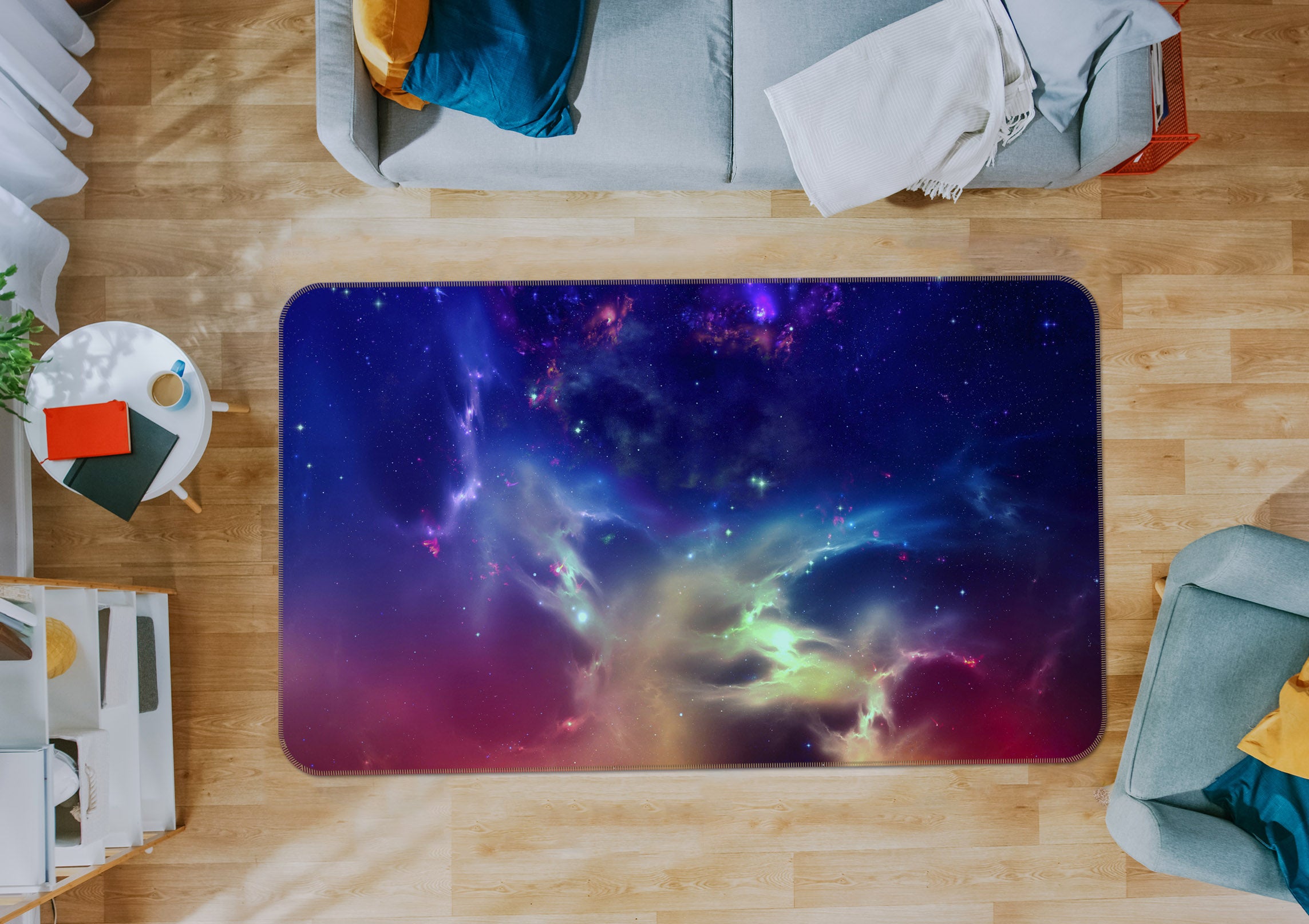 3D Color Starry 31134 Non Slip Rug Mat